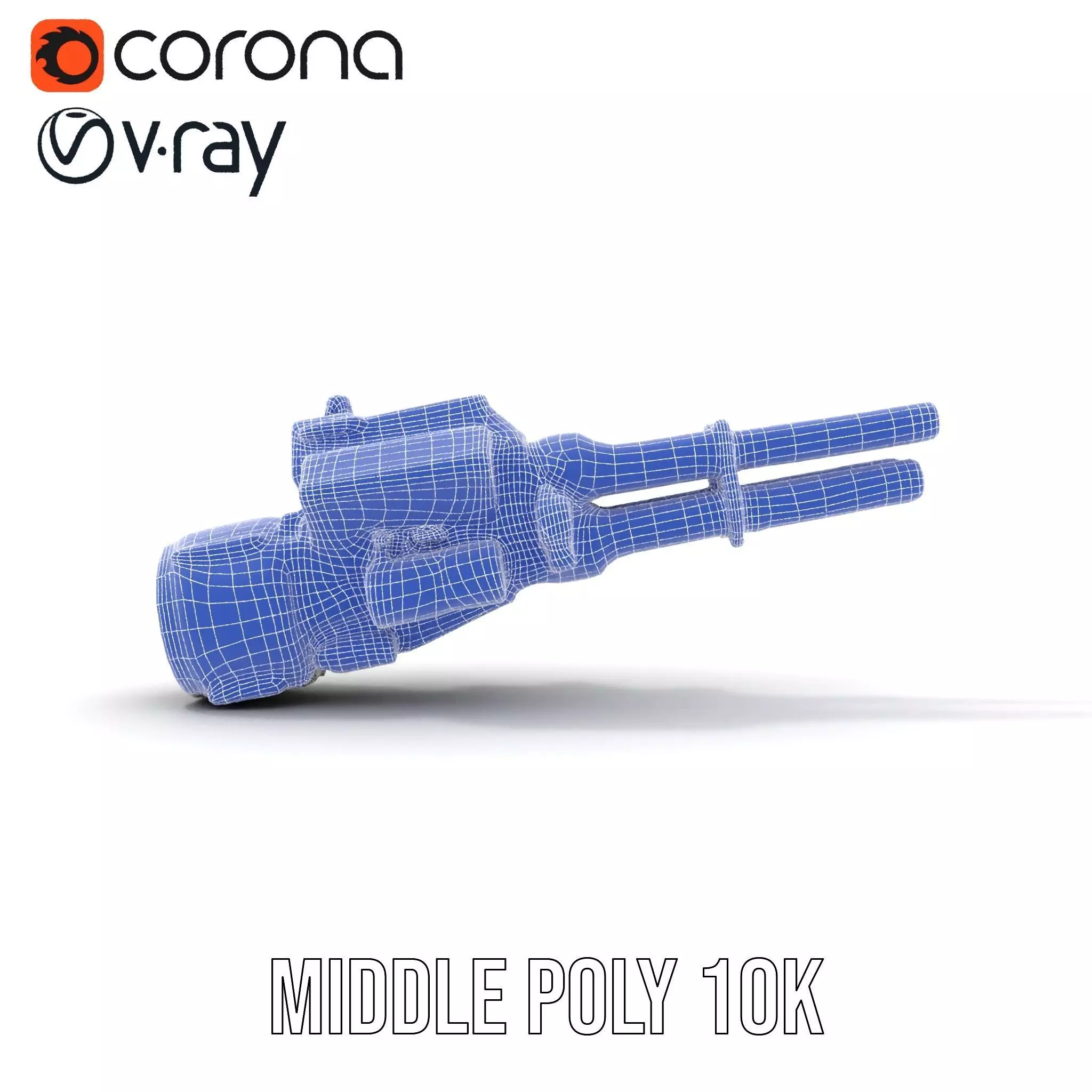 Tactical Weapon Attachment Model Pack Low-poly 3D model_26