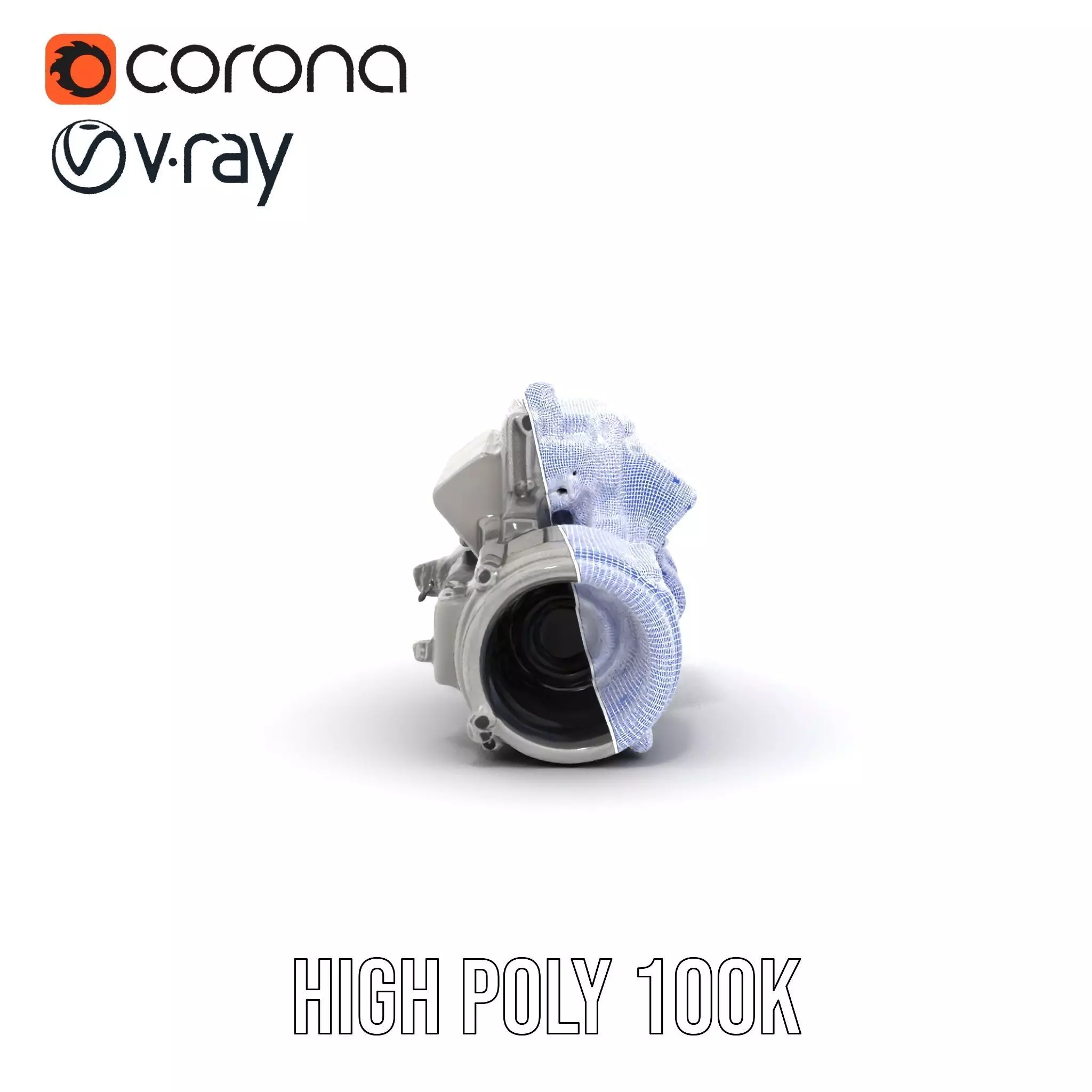 Tactical Weapon Attachment Model Pack Low-poly 3D model_34