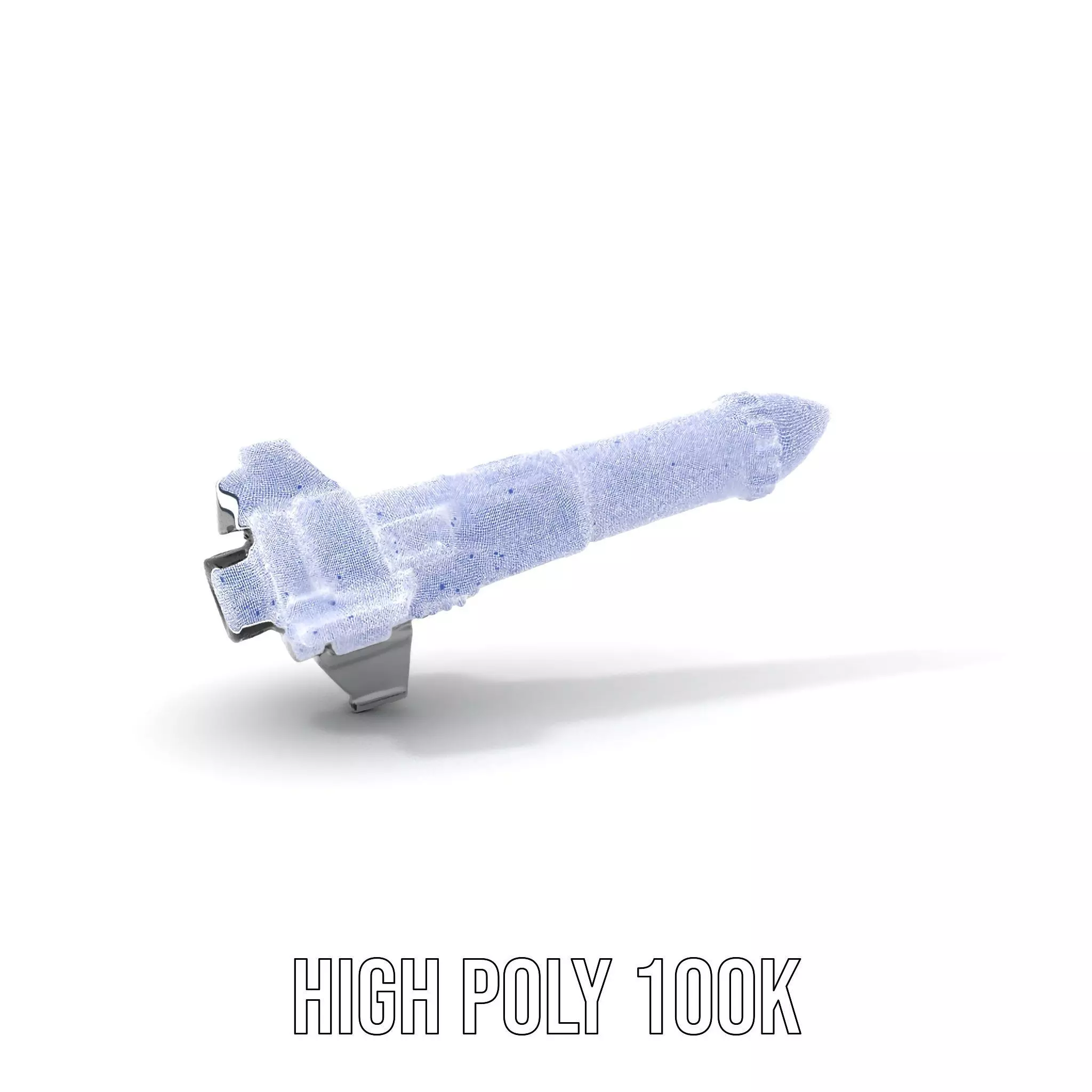 Futuristic Rocket Model Pack with Detailed Features Low-poly 3D model_4