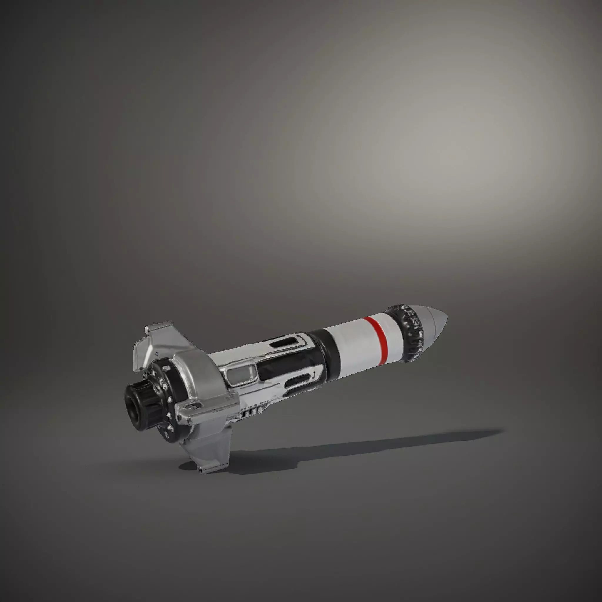 Futuristic Rocket Model Pack with Detailed Features Low-poly 3D model_33