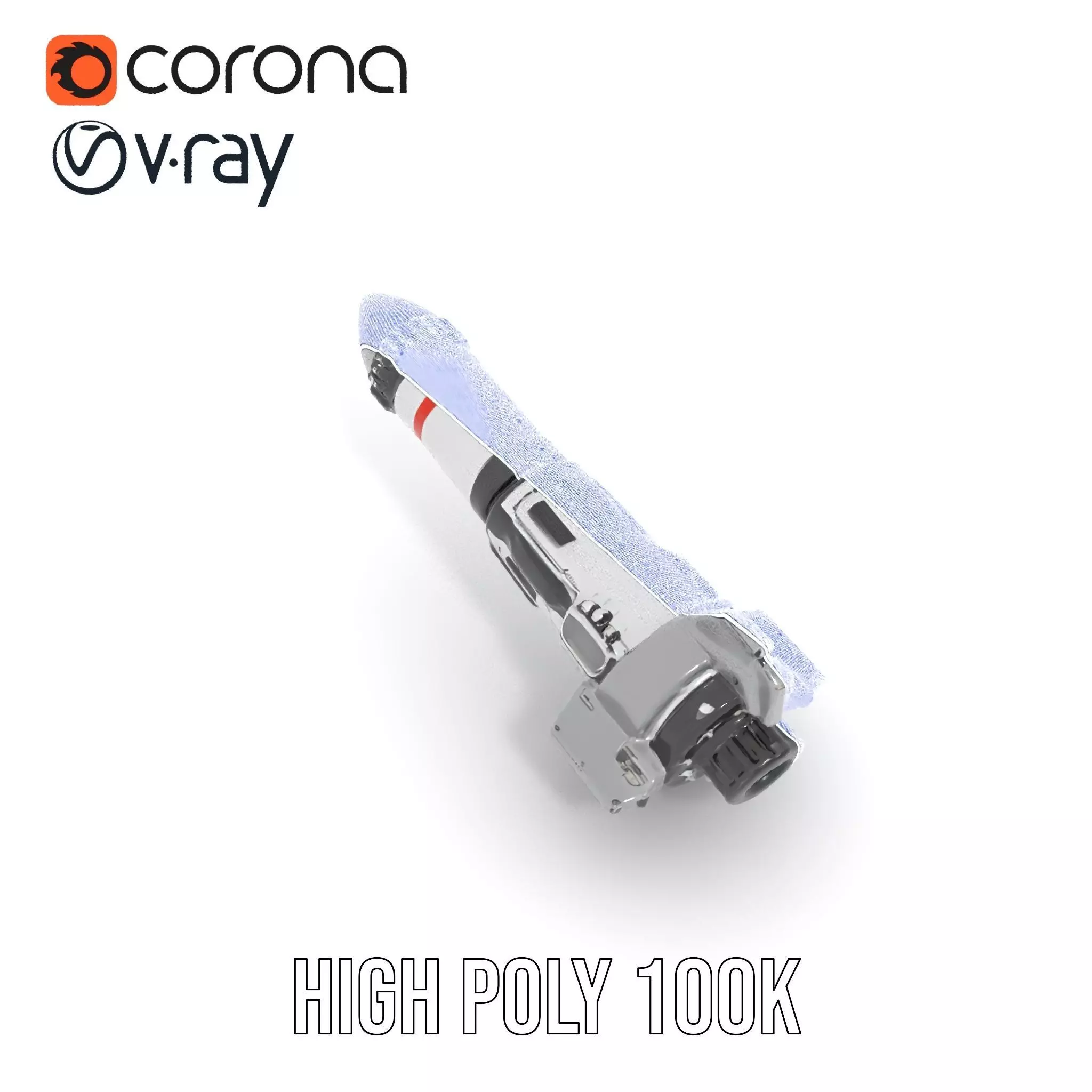 Futuristic Rocket Model Pack with Detailed Features Low-poly 3D model_25