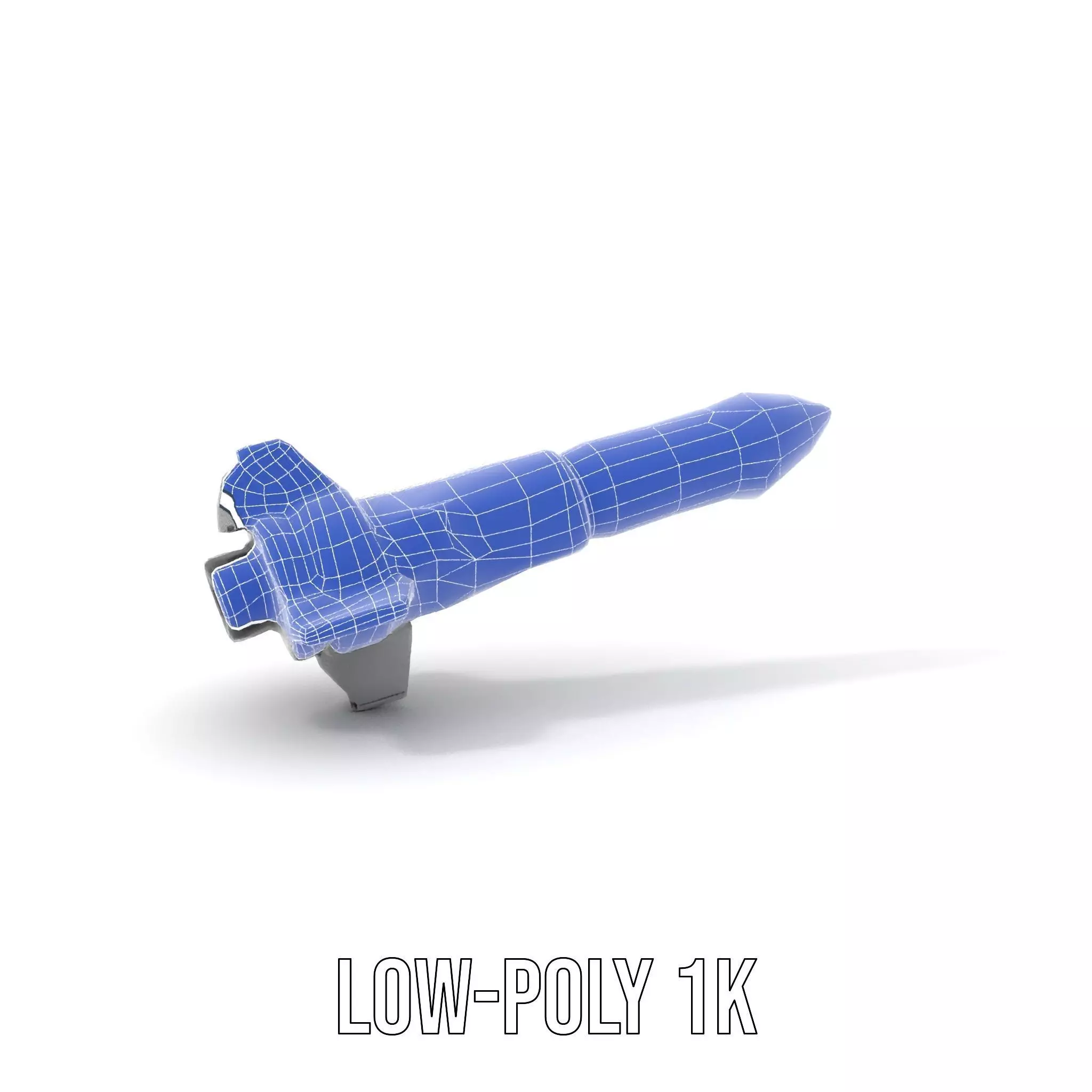 Futuristic Rocket Model Pack with Detailed Features Low-poly 3D model_24