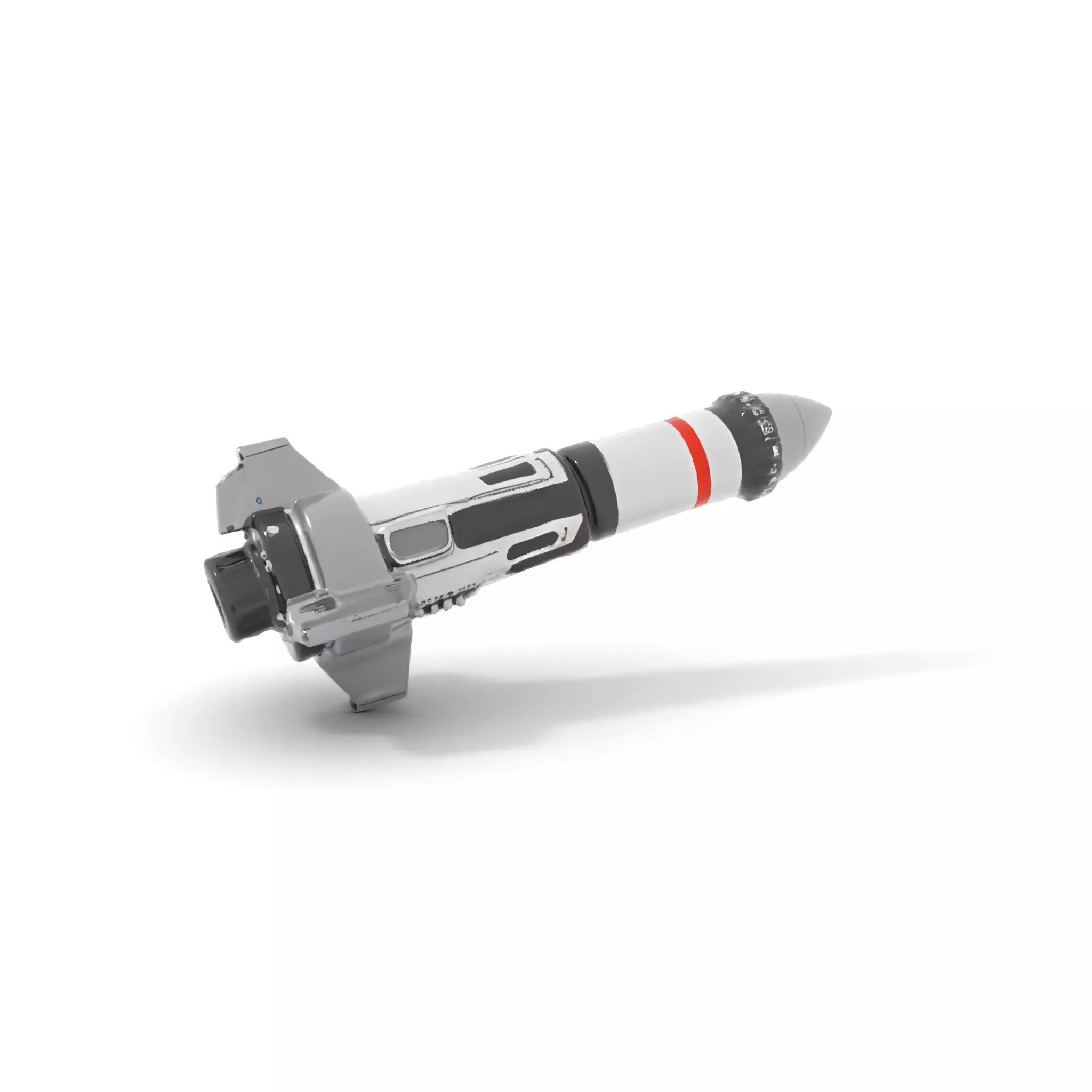 Futuristic Rocket Model Pack with Detailed Features Low-poly 3D model_6