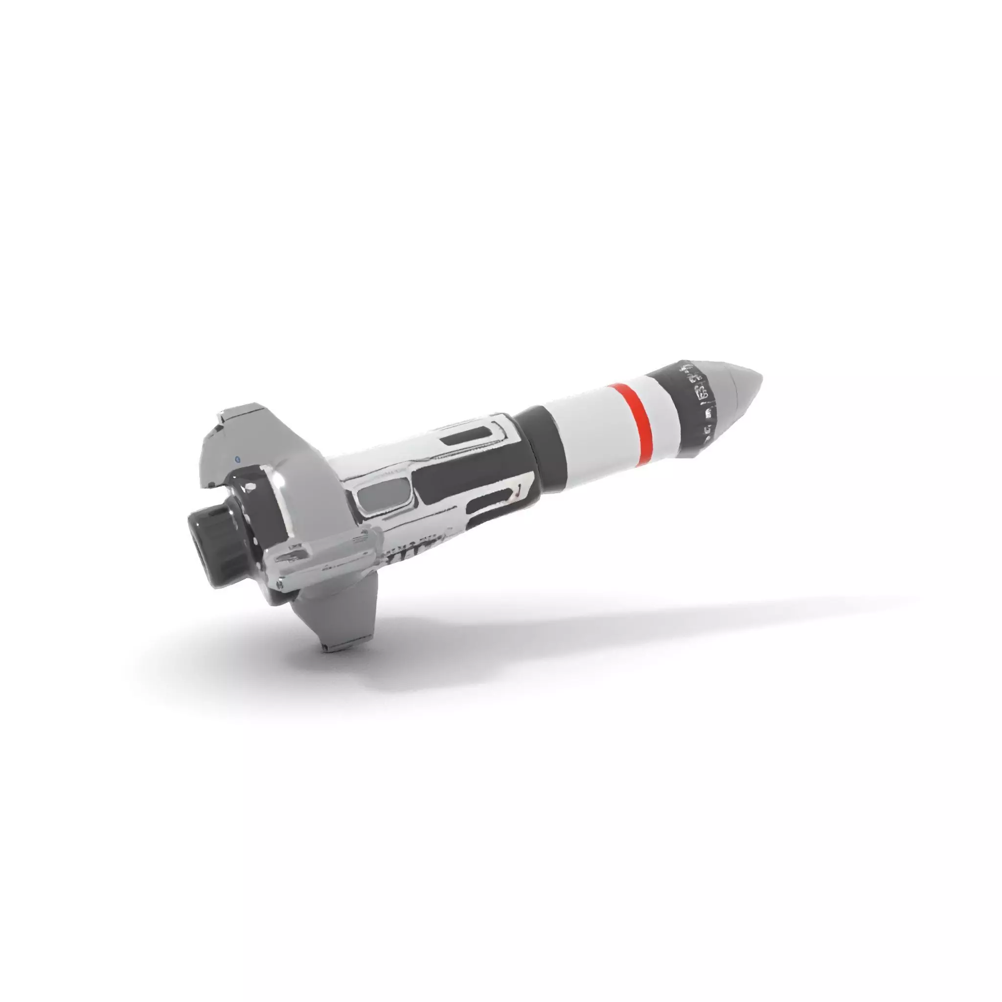 Futuristic Rocket Model Pack with Detailed Features Low-poly 3D model_7
