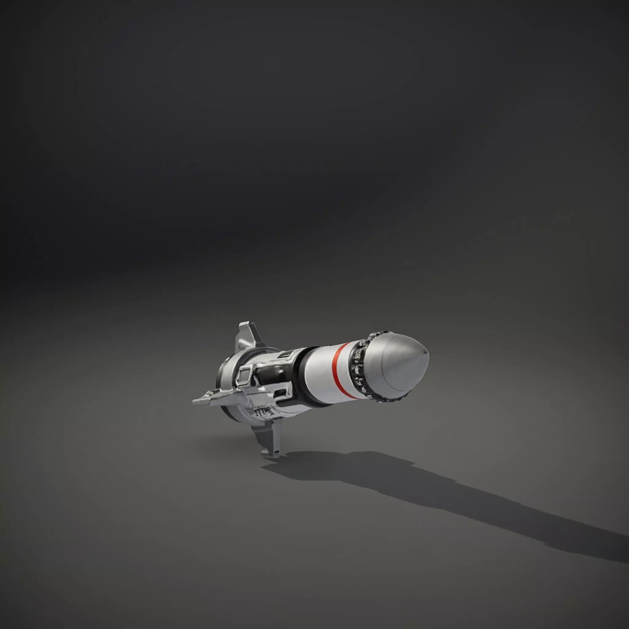 Futuristic Rocket Model Pack with Detailed Features Low-poly 3D model_34