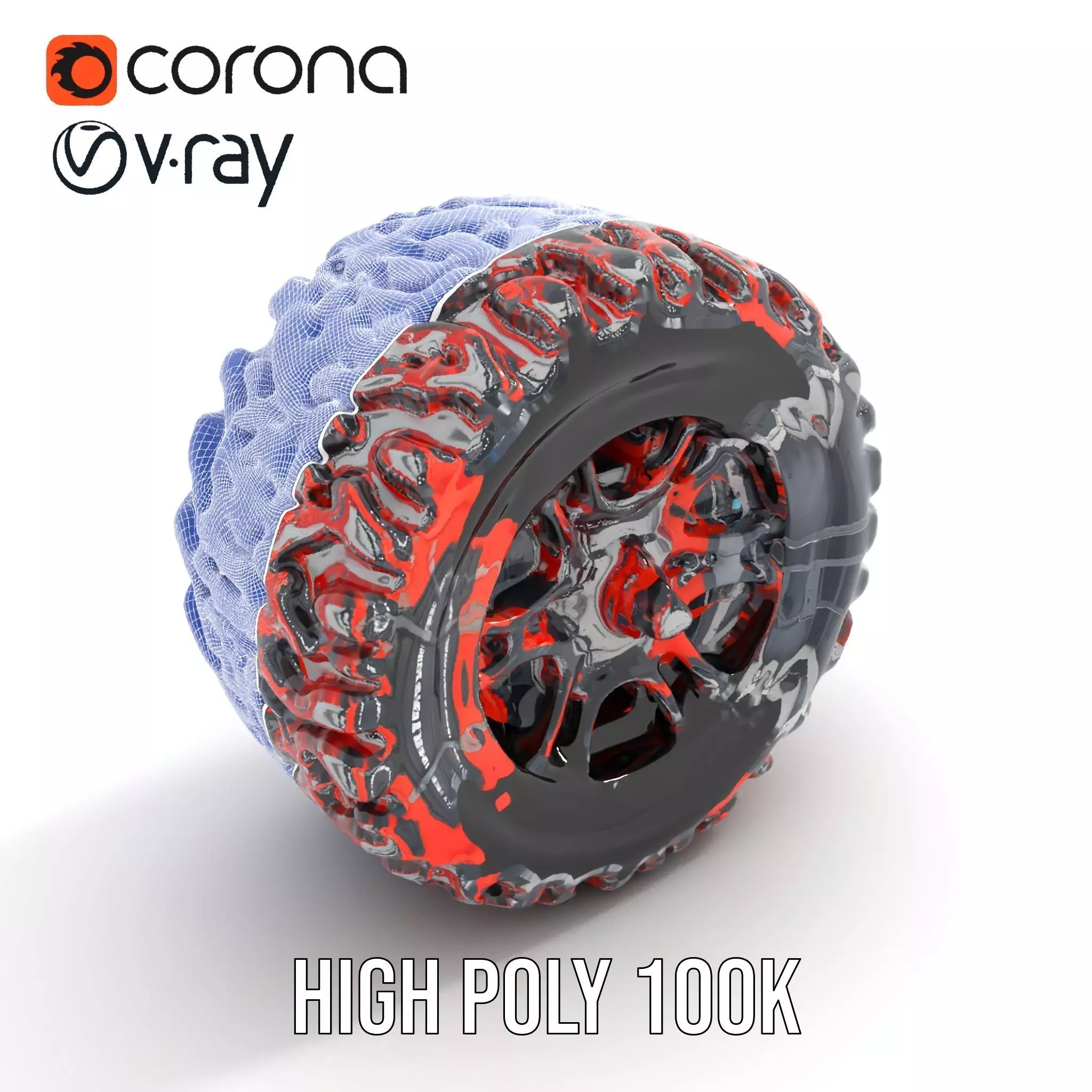 Futuristic Engine Model Pack with Detailed Components Low-poly 3D model_32