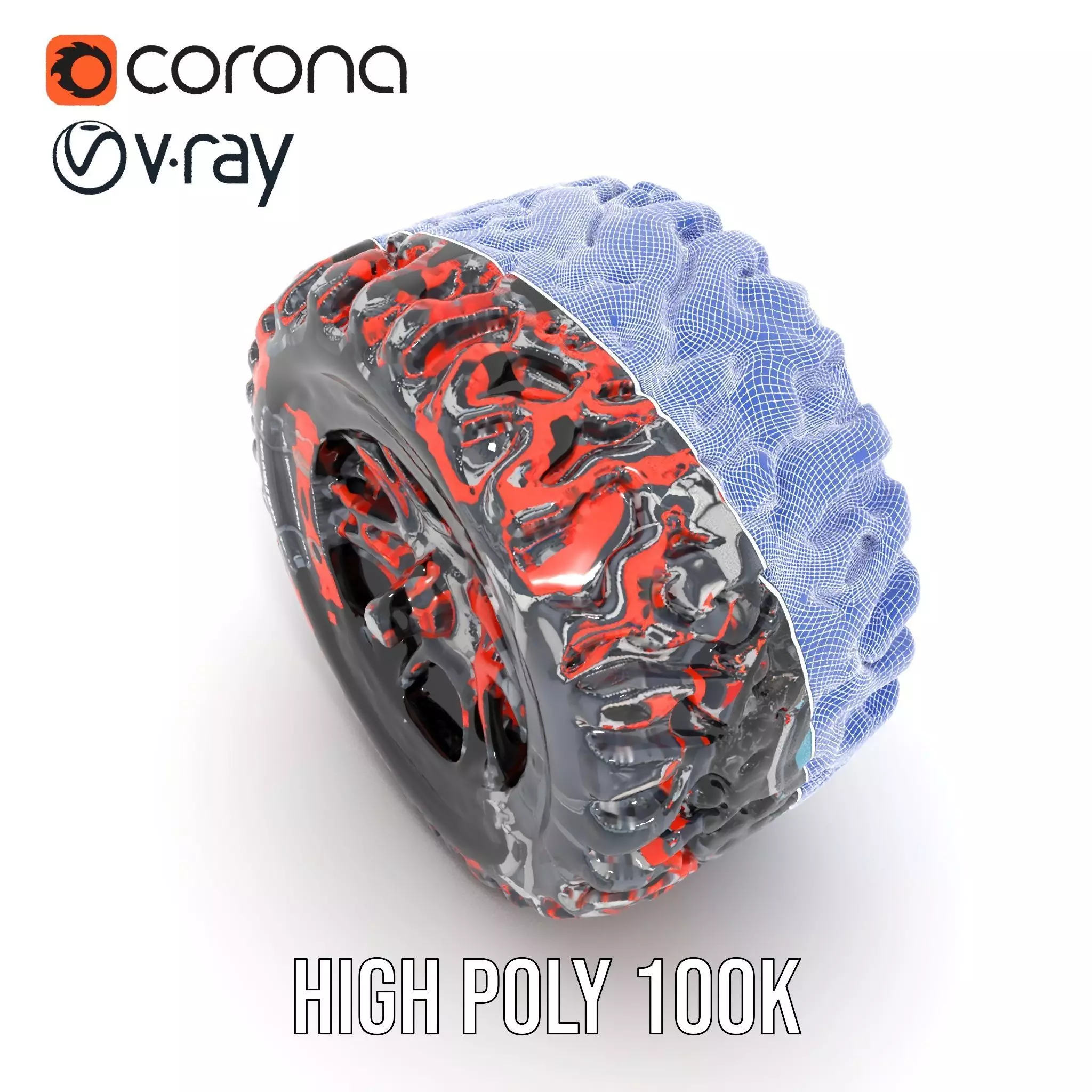 Futuristic Engine Model Pack with Detailed Components Low-poly 3D model_31