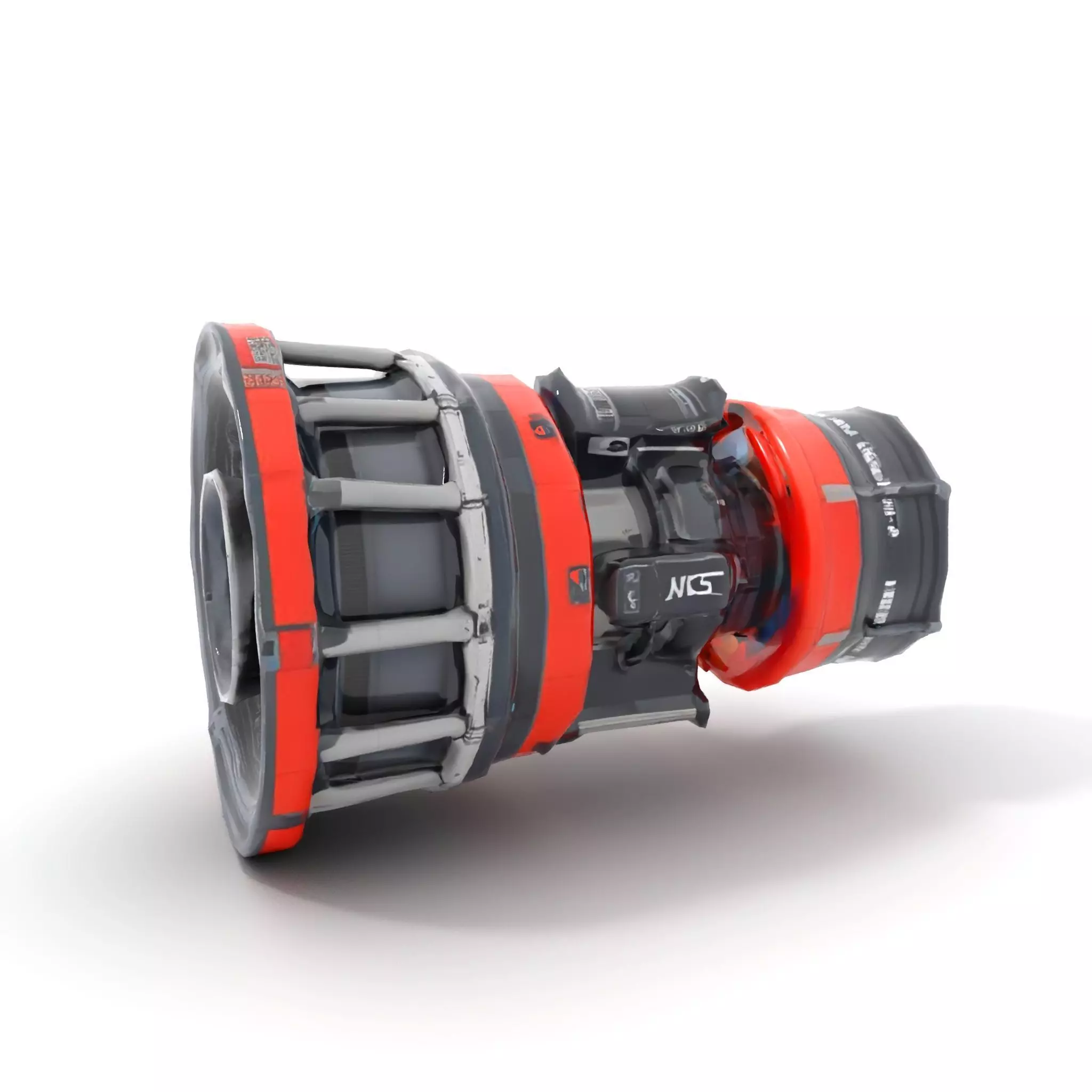 Futuristic Engine Model Pack with Detailed Components Low-poly 3D model_10