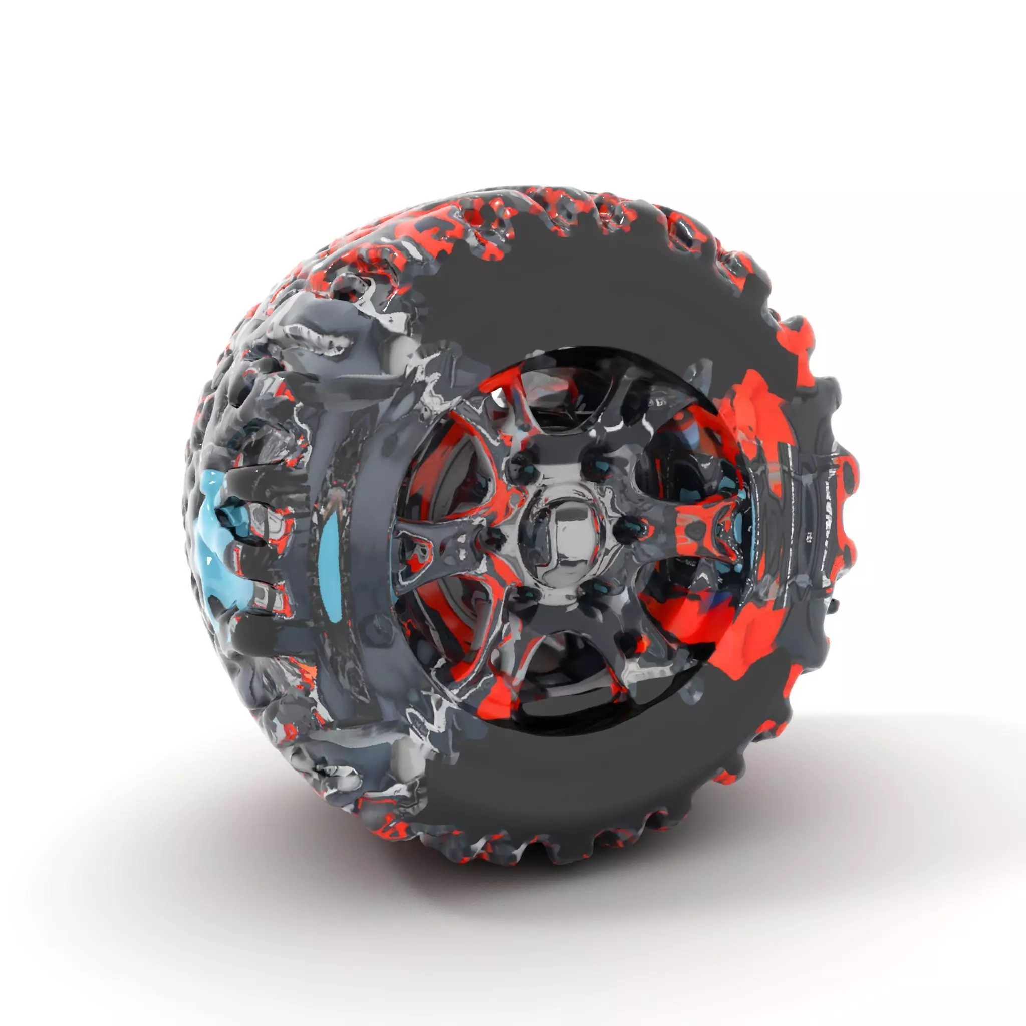 Futuristic Engine Model Pack with Detailed Components Low-poly 3D model_0