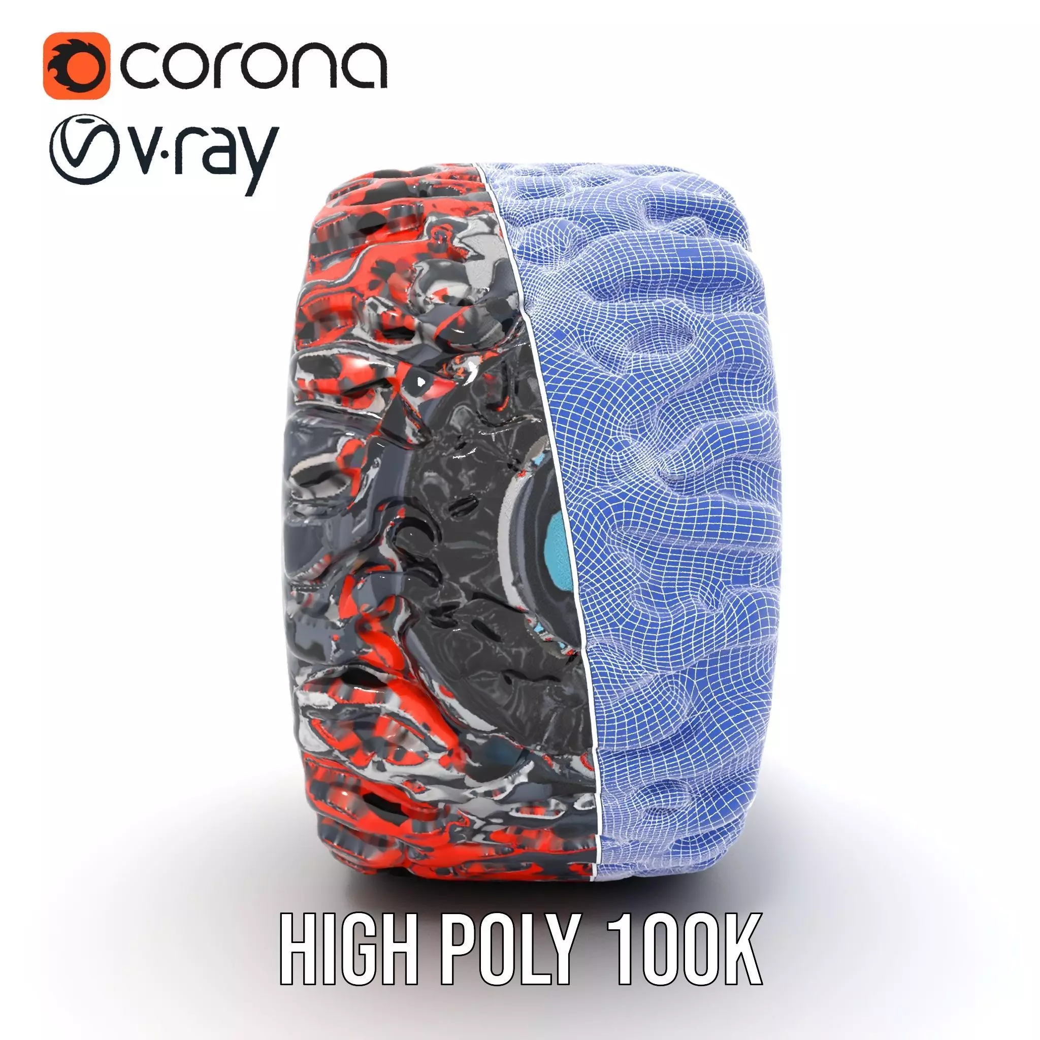 Futuristic Engine Model Pack with Detailed Components Low-poly 3D model_34