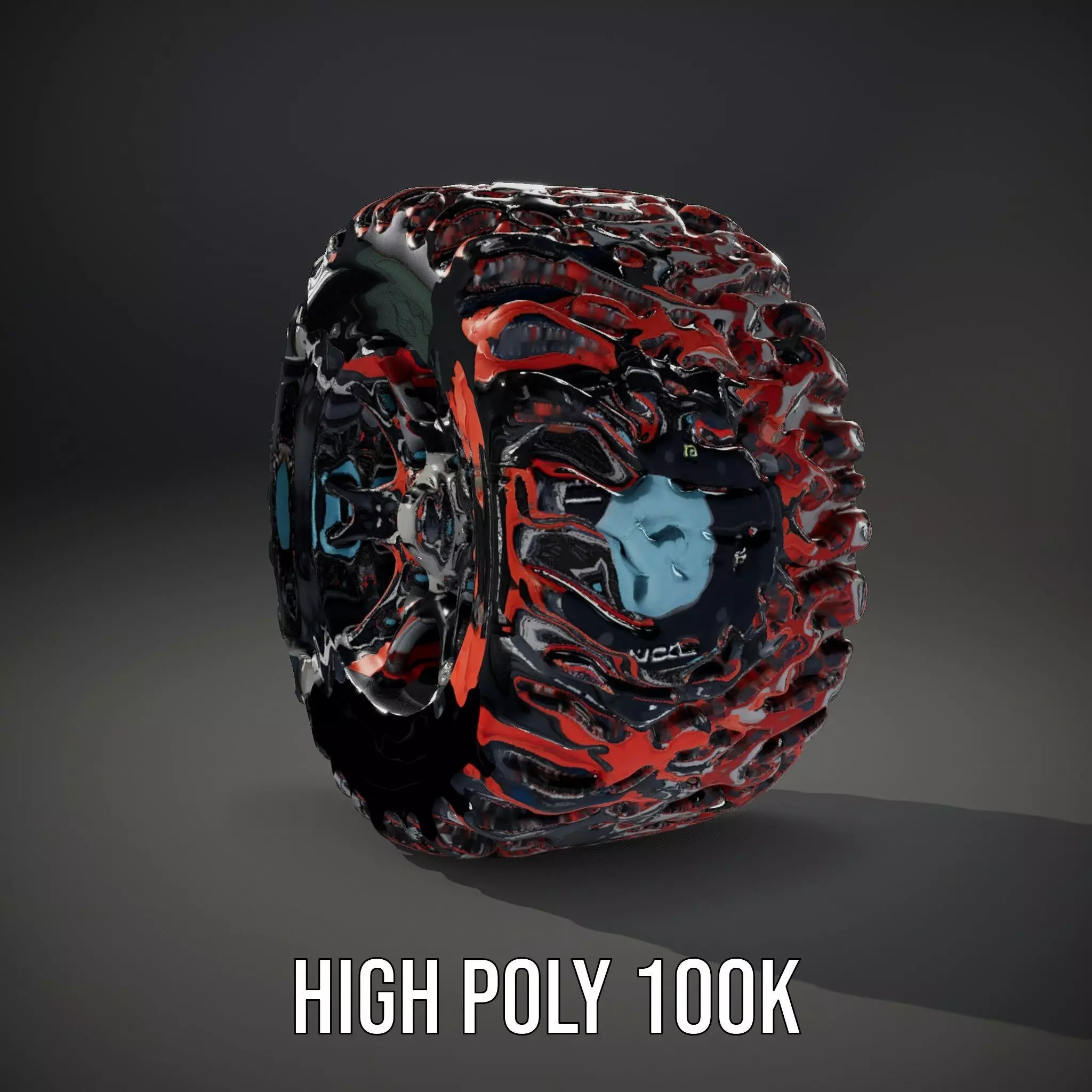 Futuristic Engine Model Pack with Detailed Components Low-poly 3D model_20