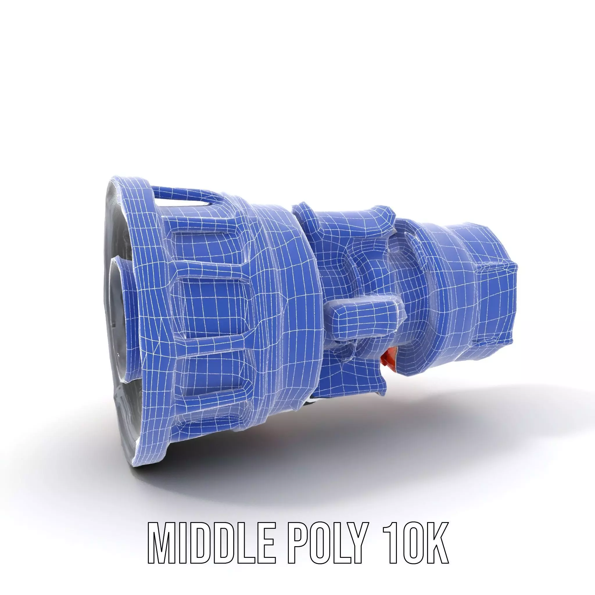 Futuristic Engine Model Pack with Detailed Components Low-poly 3D model_21