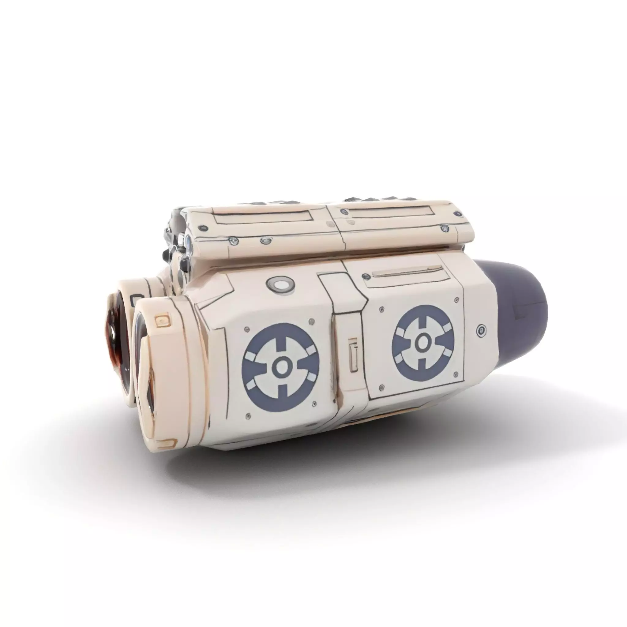 Futuristic Binoculars Model Pack with SciFi Design Low-poly 3D model_6