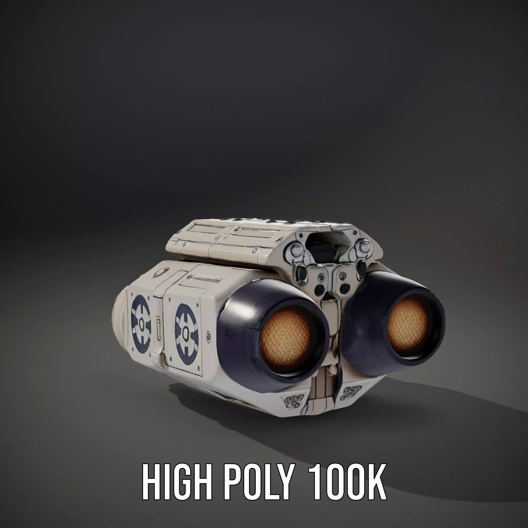 Futuristic Binoculars Model Pack with SciFi Design Low-poly 3D model_23