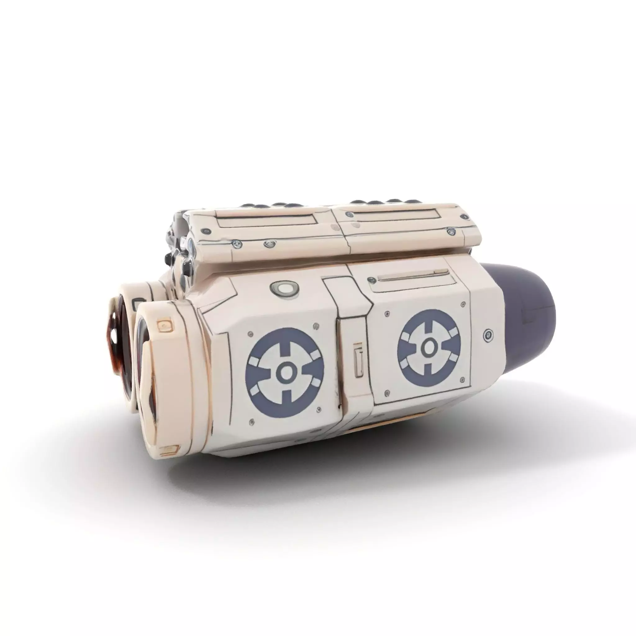 Futuristic Binoculars Model Pack with SciFi Design Low-poly 3D model_0