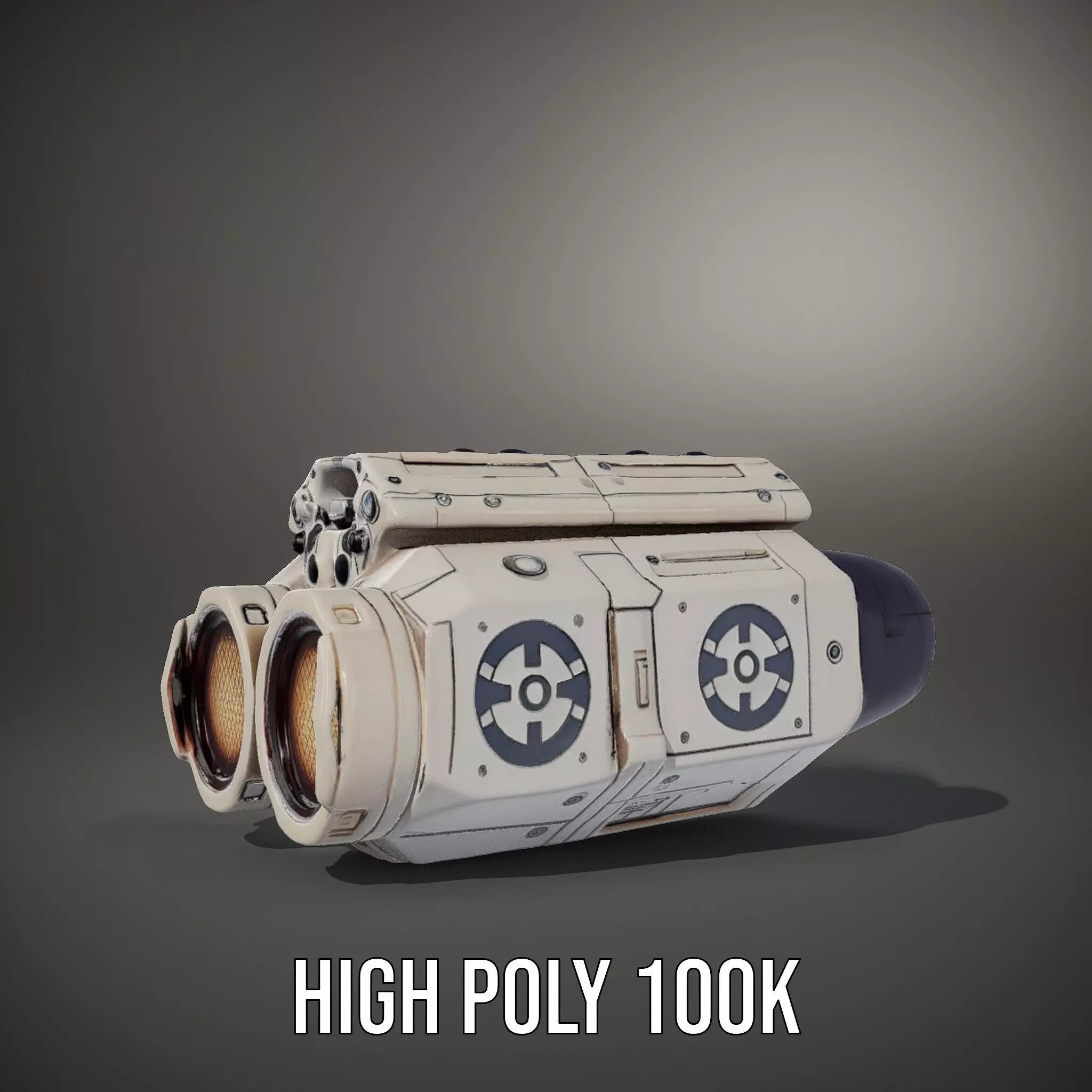 Futuristic Binoculars Model Pack with SciFi Design Low-poly 3D model_28