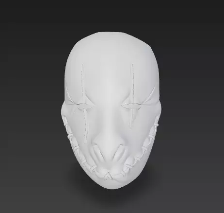 Mascara de horror SMILEY terror movie mask 3D print model_4