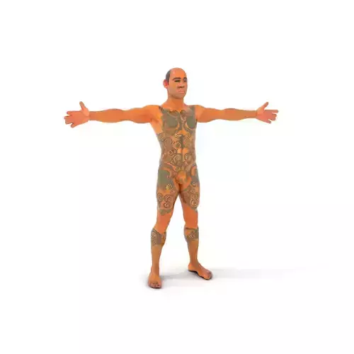 Tattooed Human Anatomical Model Pack