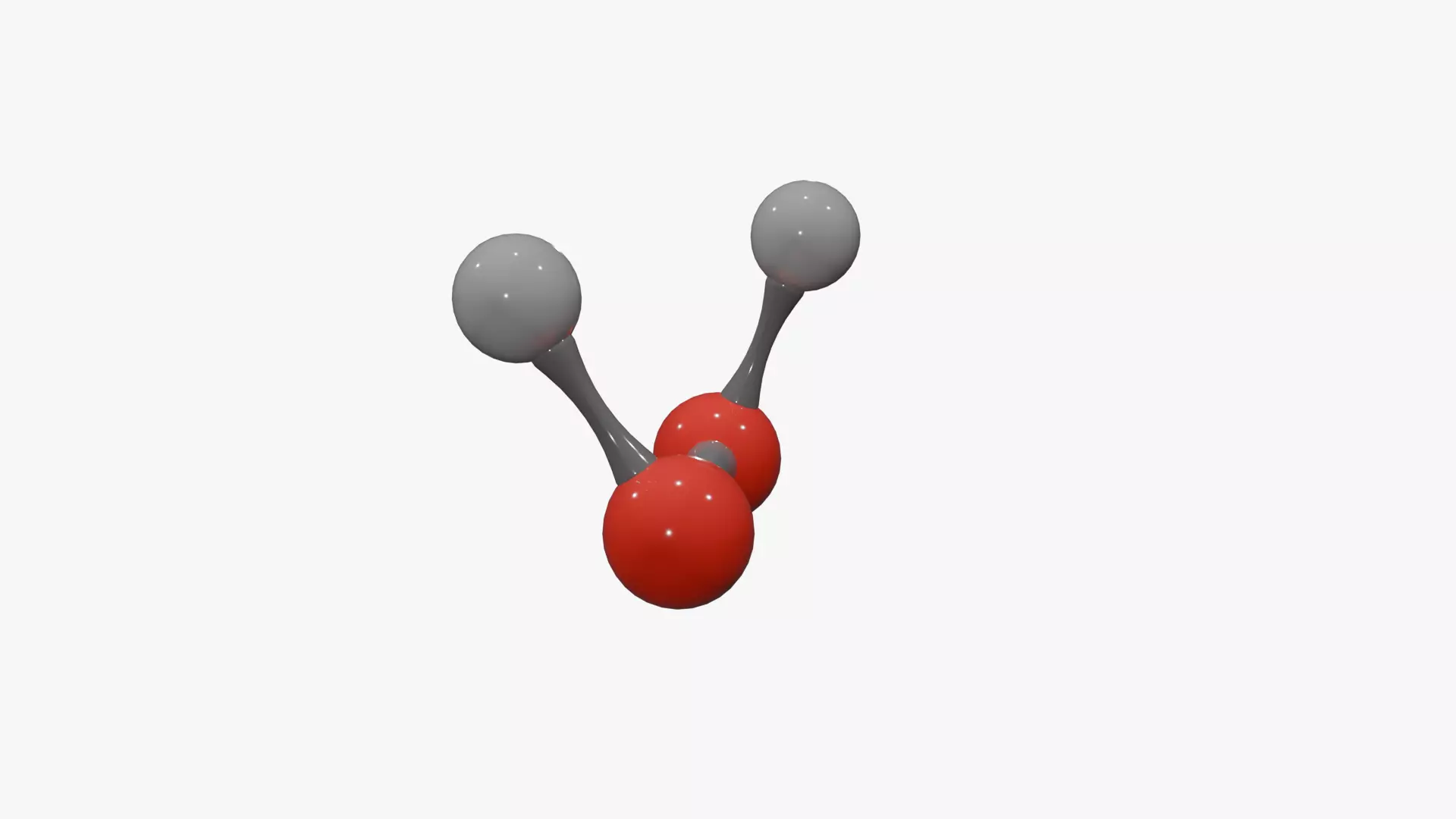 Hydrogen peroxide Molecule Low-poly 3D model_4