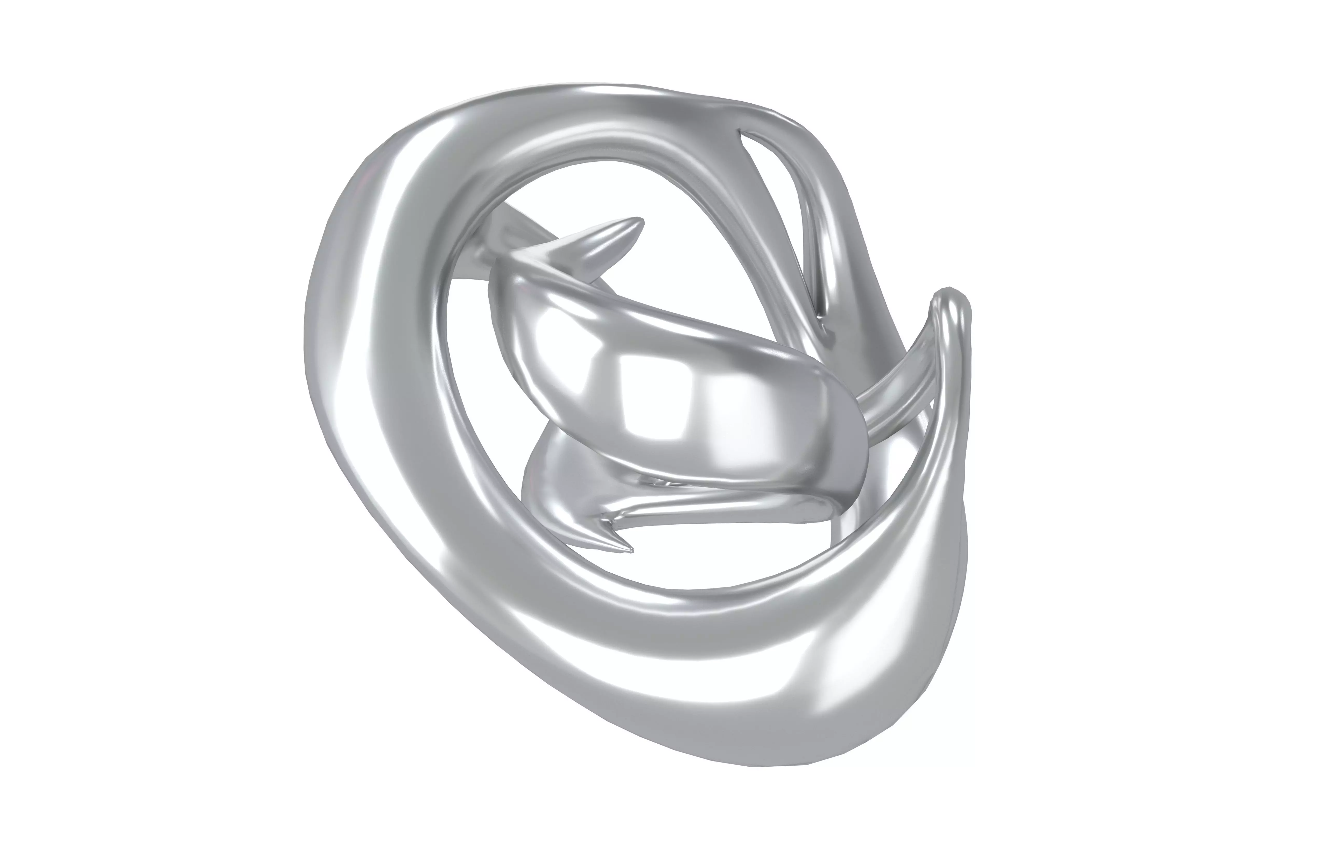 Abstract Shape v23 003 Low-poly 3D model_2