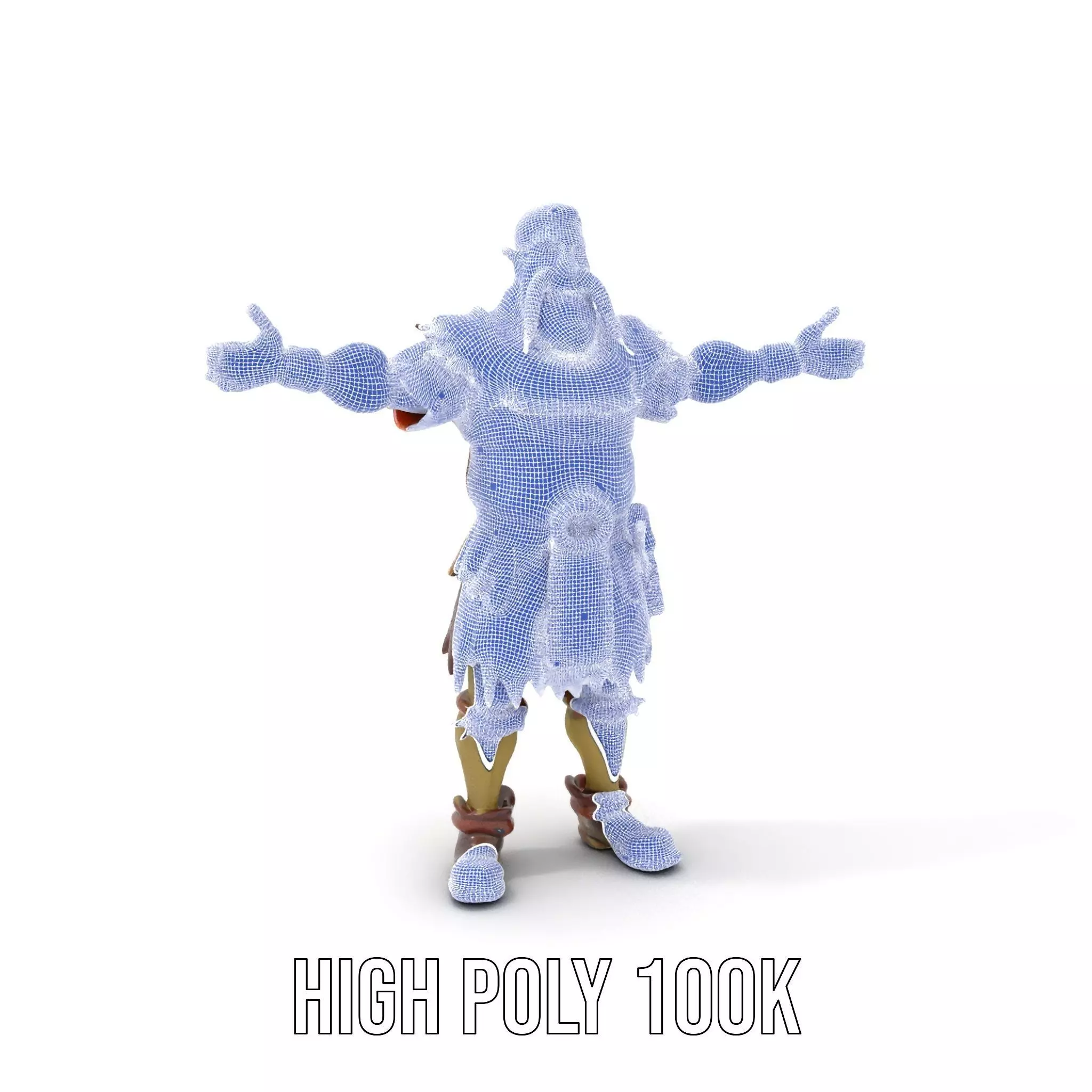 Orc Warrior Model Pack with Detailed Armor Low-poly 3D model_5