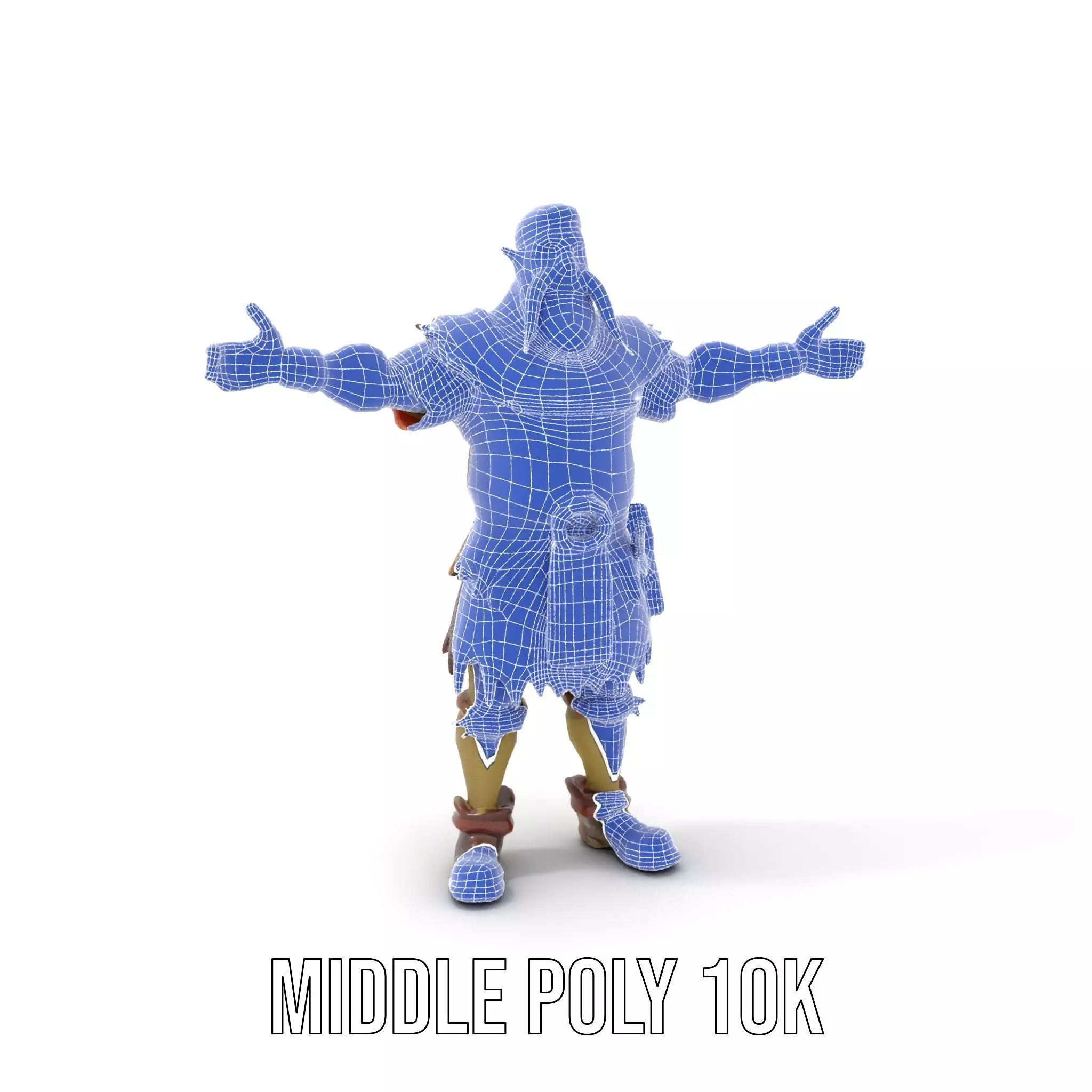 Orc Warrior Model Pack with Detailed Armor Low-poly 3D model_22