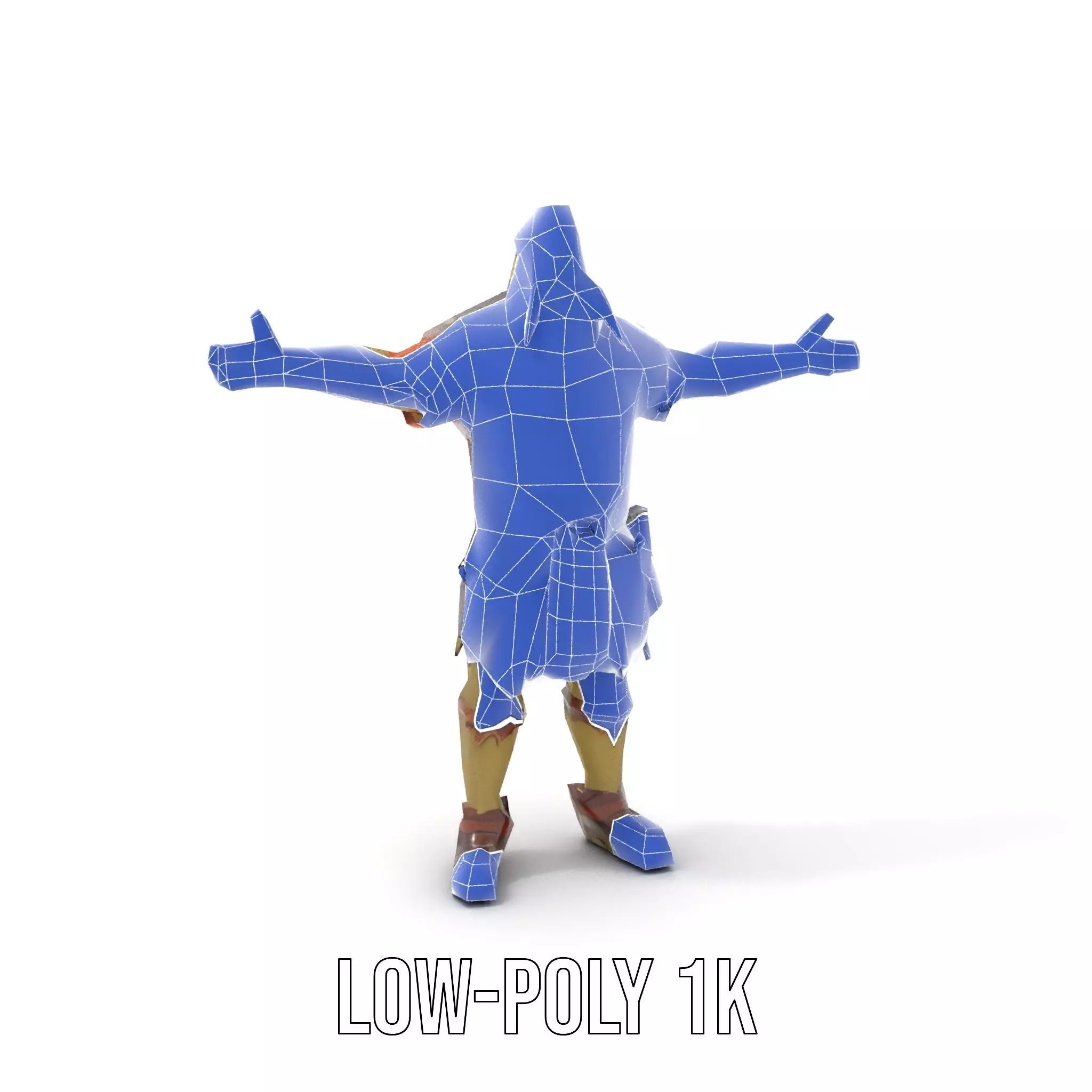 Orc Warrior Model Pack with Detailed Armor Low-poly 3D model_14