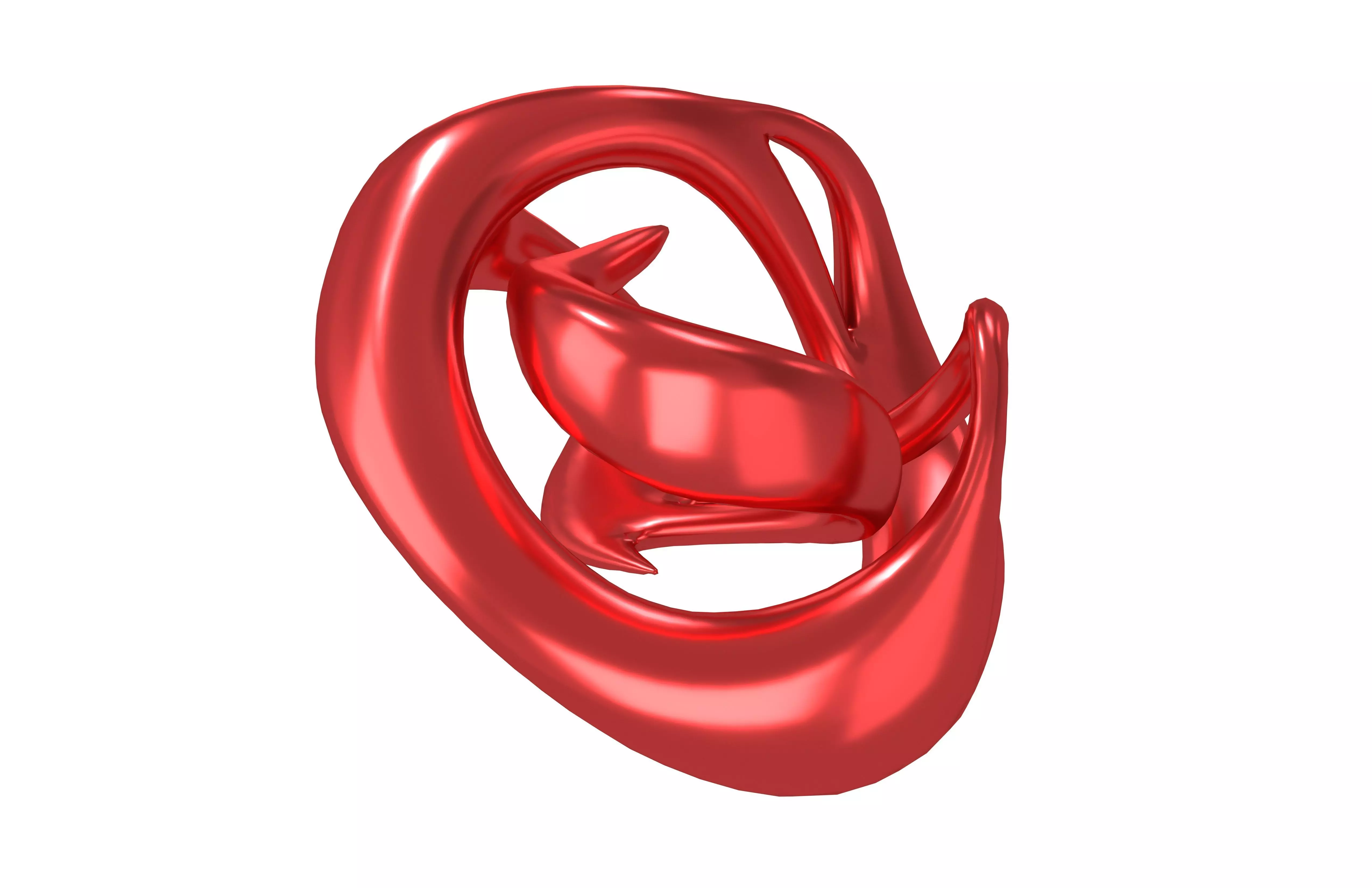 Abstract Shape v23 005 Low-poly 3D model_2