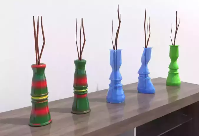 Vase on wooden table