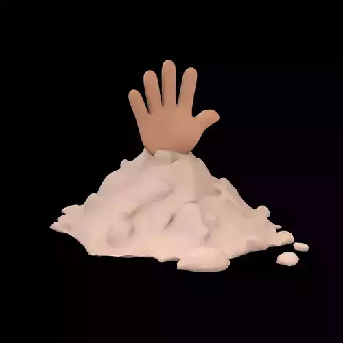 Hand Under Ground Icon v1 003