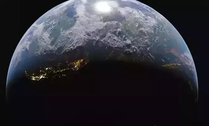 Realistic Earth 3D Model