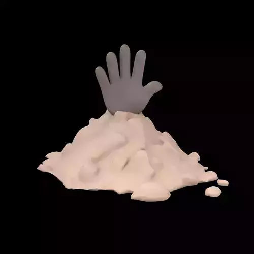 Hand Under Ground Icon v1 004