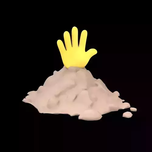 Hand Under Ground Icon v1 005