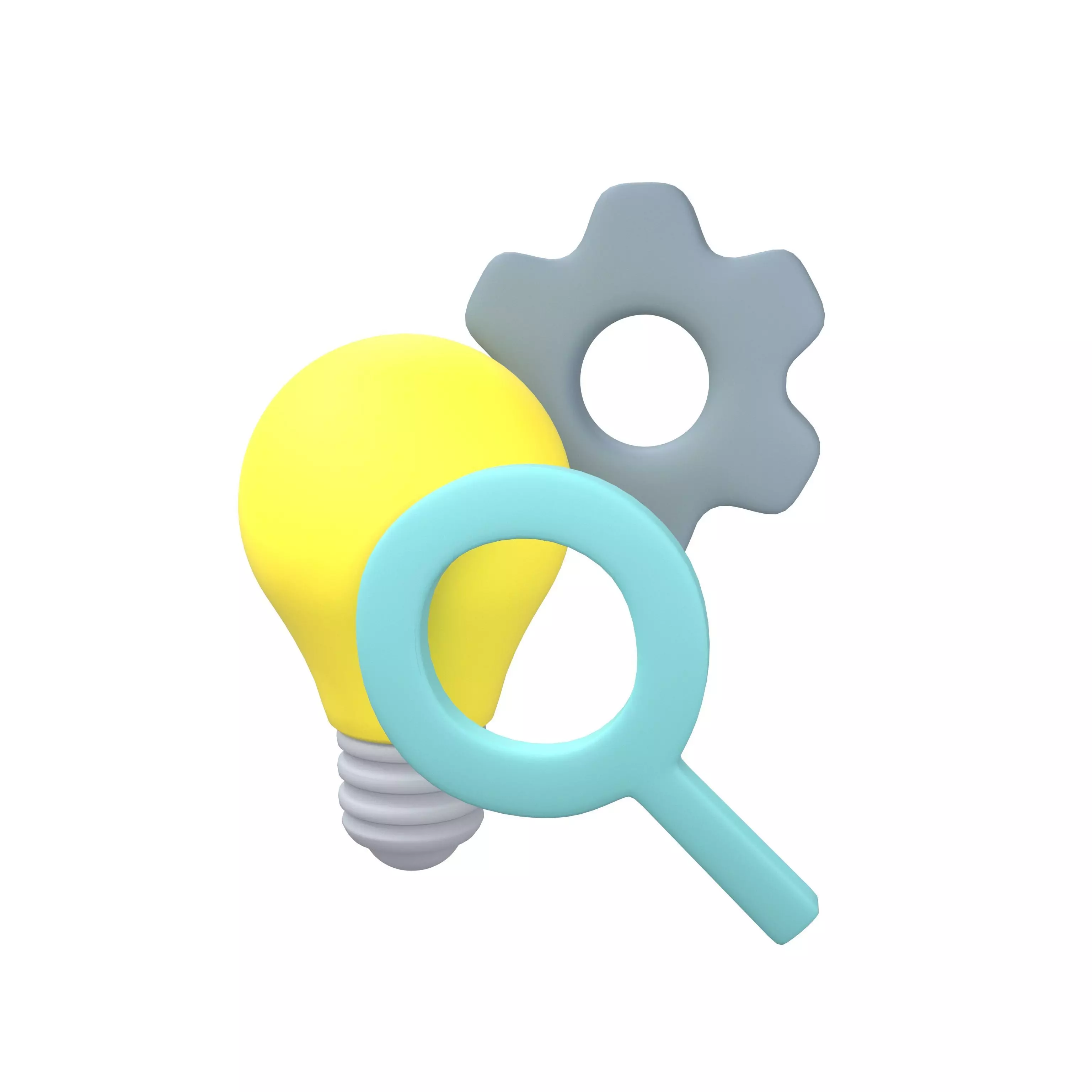 Research and Development Icon v1 001 Low-poly 3D model