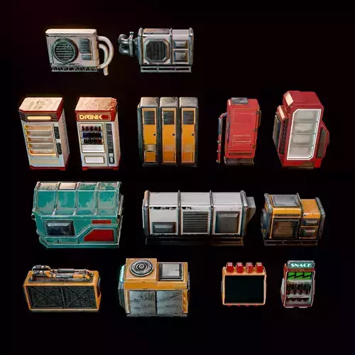 SCIFI CYBERPUNK FUTURISTIC PROP KIT