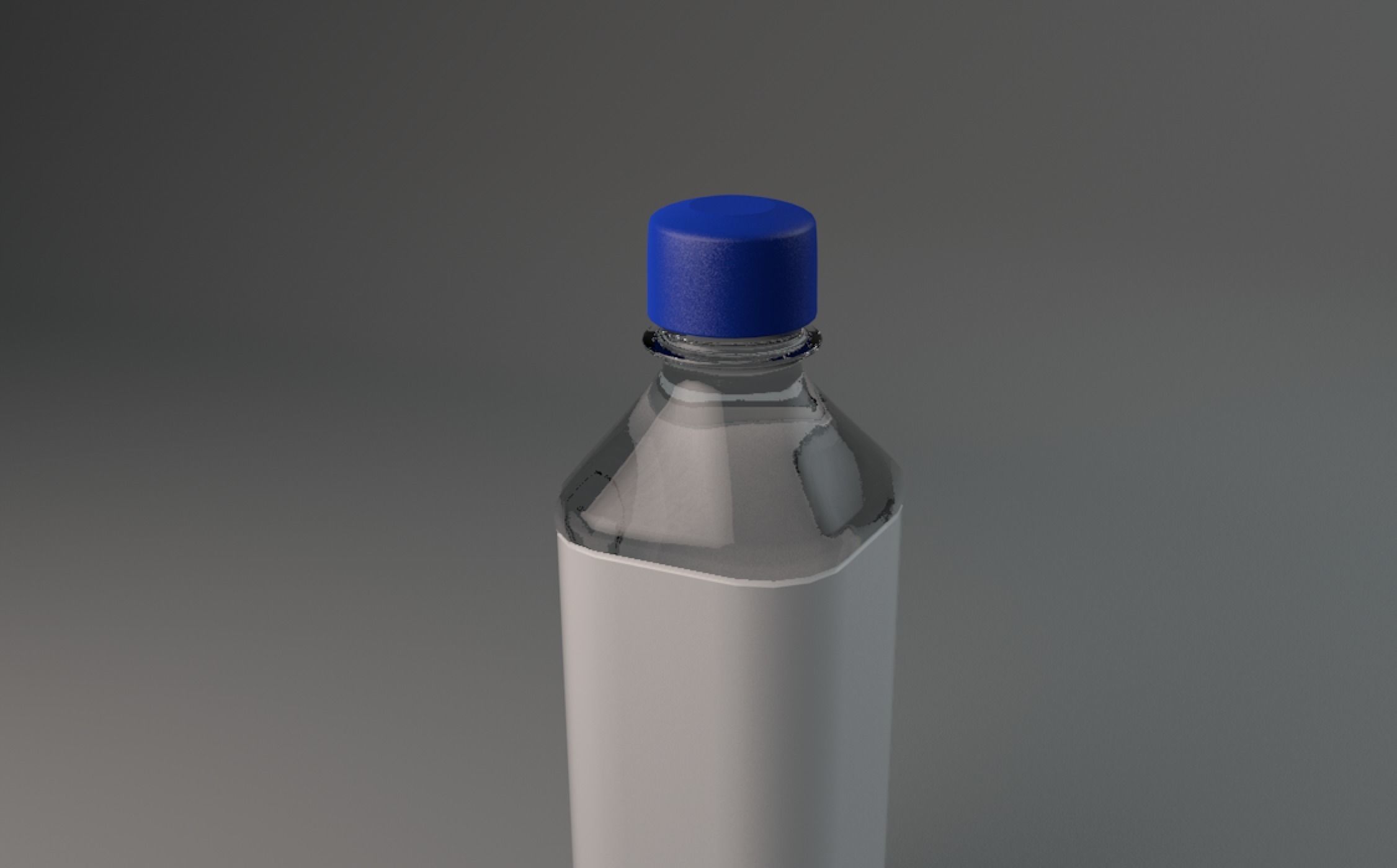water bottle Low-poly 3D model_1