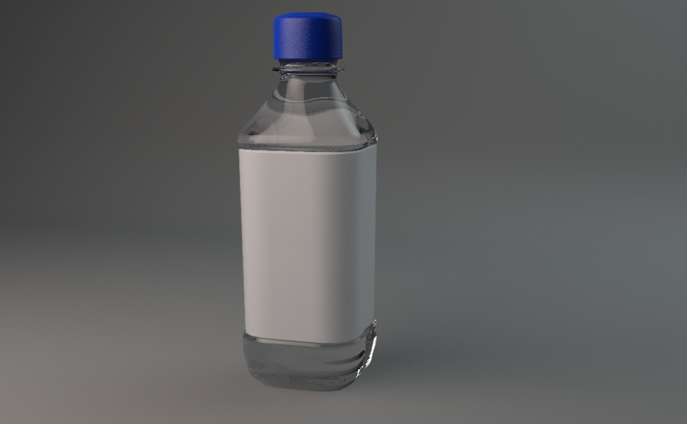 water bottle Low-poly 3D model_0