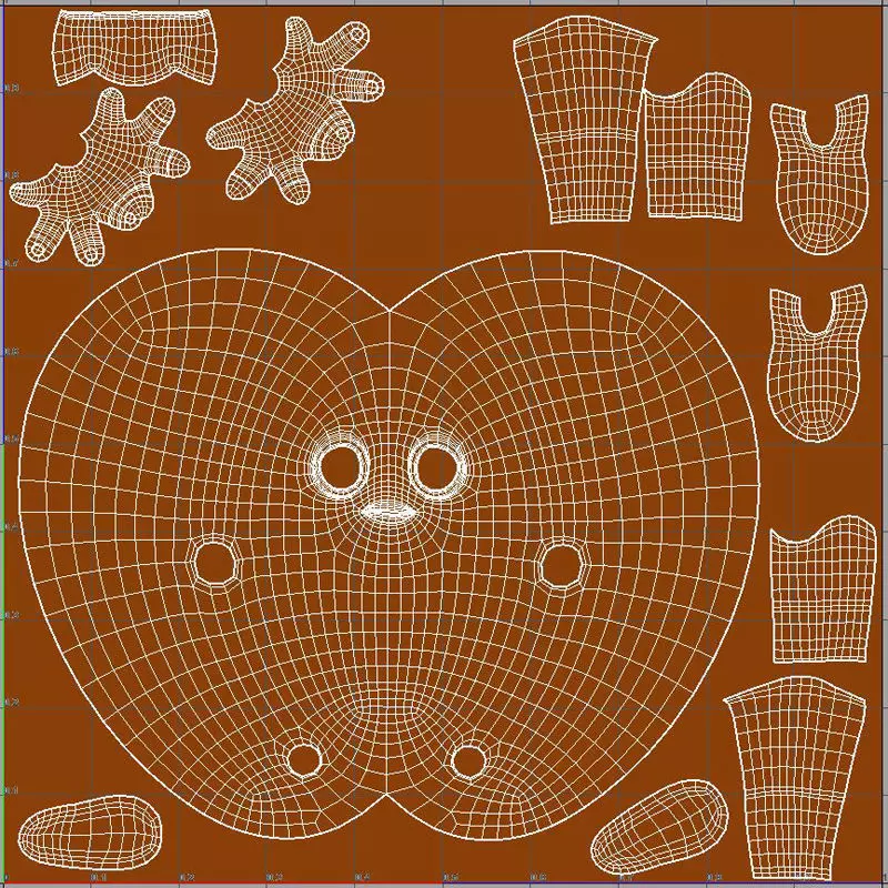 Cartoon Carrot Low-poly 3D model_23