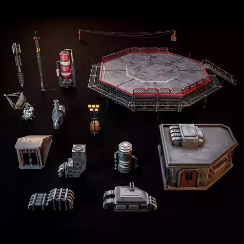 SCIFI INDUSTRIAL ROOFTOP ASSET KIT