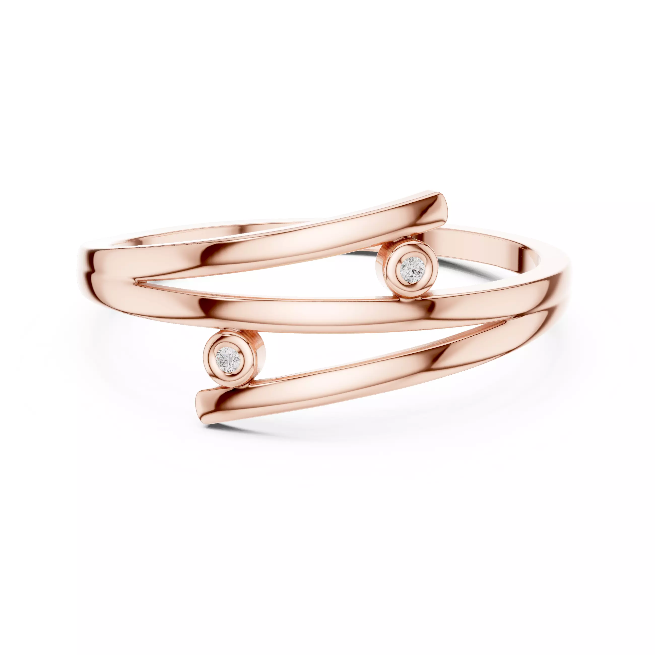 Wire Diamond Ring 3dm stl renders animation videos details  3D print model_0