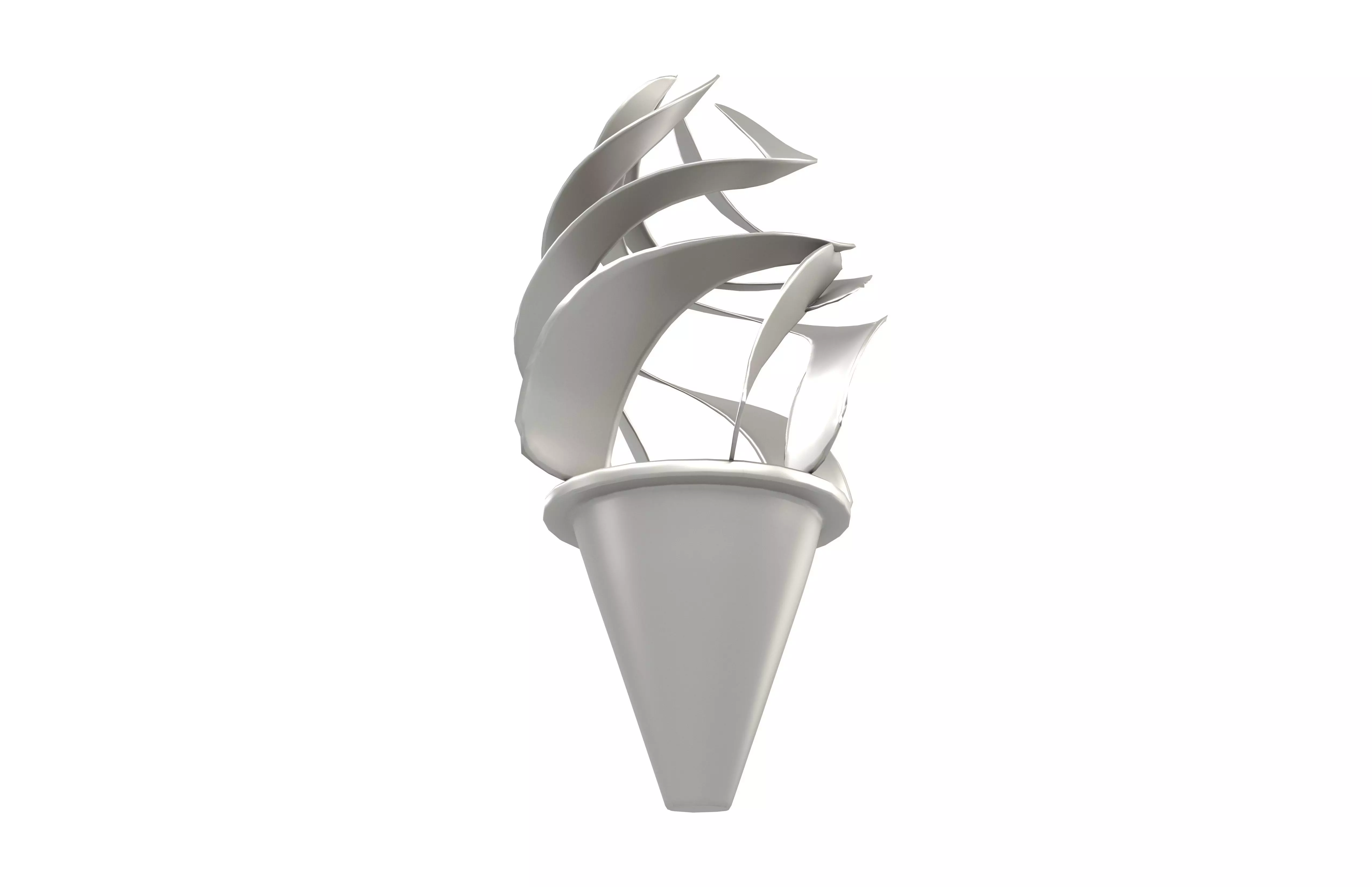 Ice Cream Art Decoration v1 001 Low-poly 3D model_3