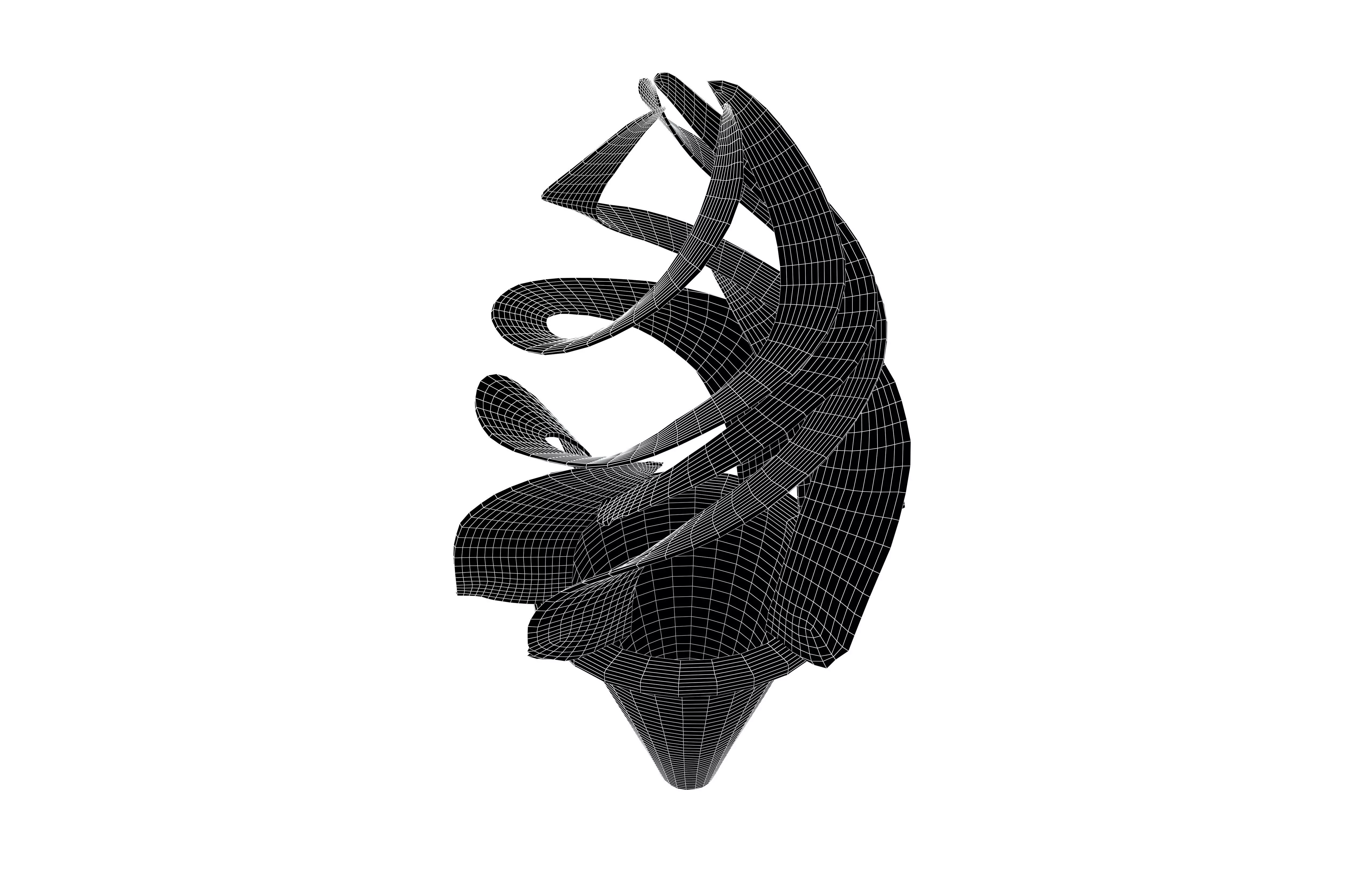 Ice Cream Art Decoration v1 001 Low-poly 3D model_6