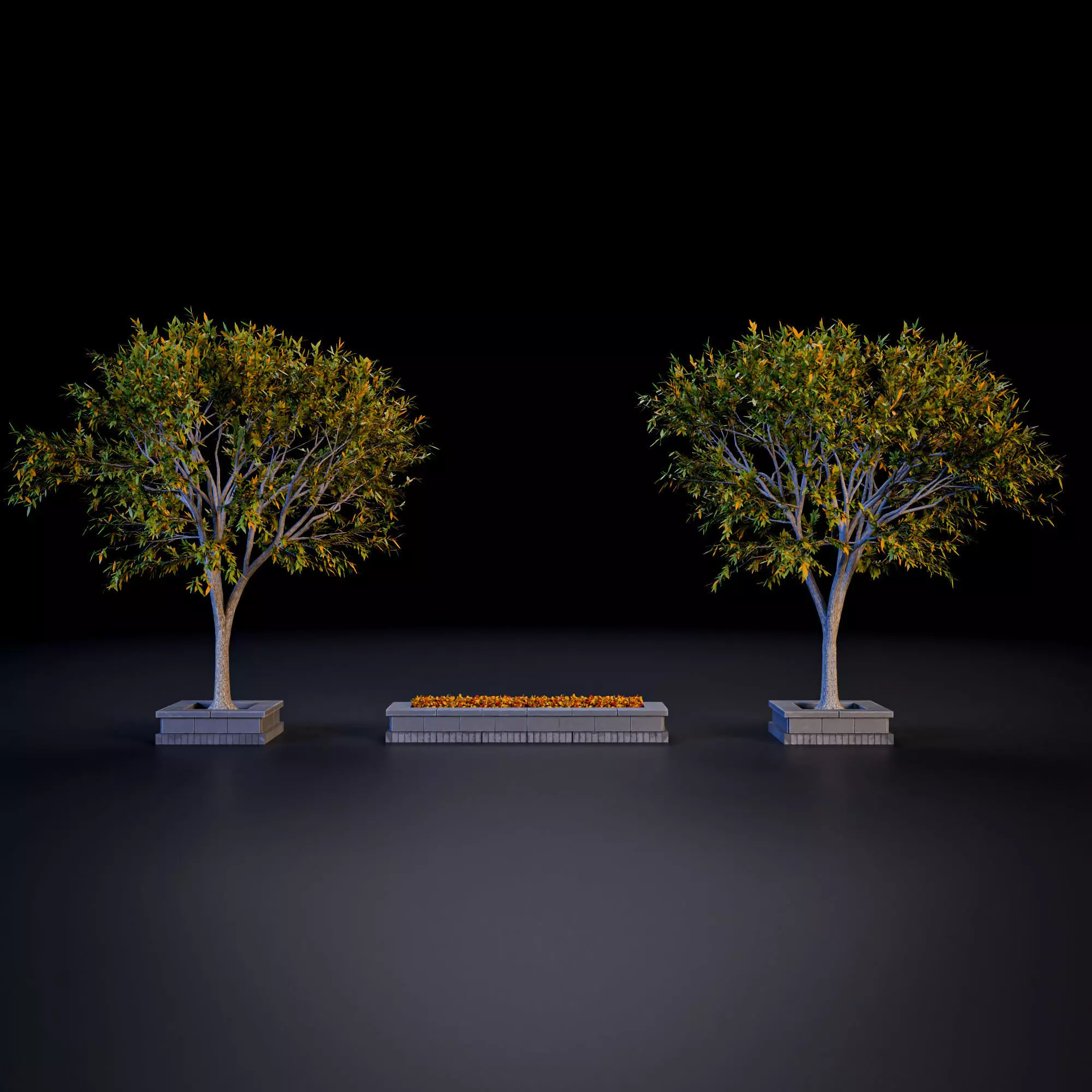 SCIFI STREET ASSET MODULAR KIT CYBERPUNK FUTURISTIC INDUSTRIAL Low-poly 3D model_23