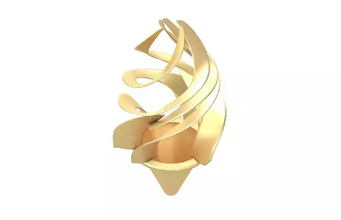 Ice Cream Art Decoration v1 002 Low-poly 3D model 3