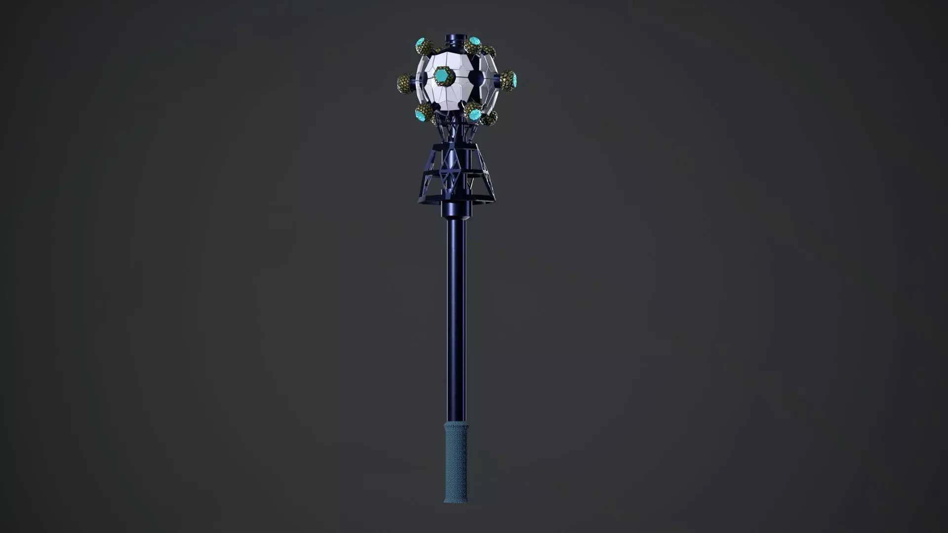 Atomic Star Low-poly 3D model