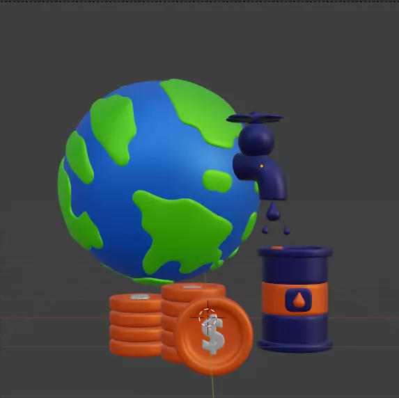 Oil and Gas 3d Icon Pack 3D model_82