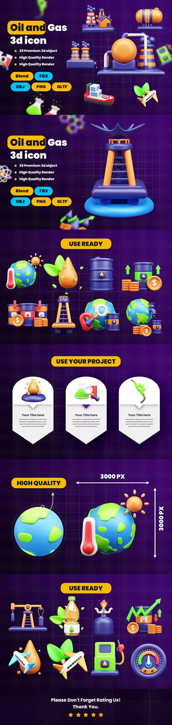 Oil and Gas 3d Icon Pack 3D model_117