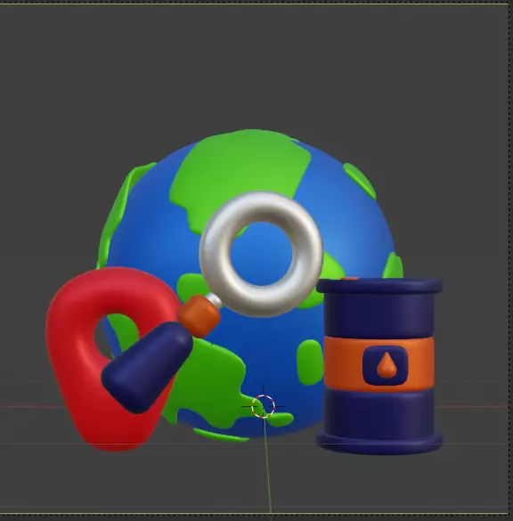 Oil and Gas 3d Icon Pack 3D model_79