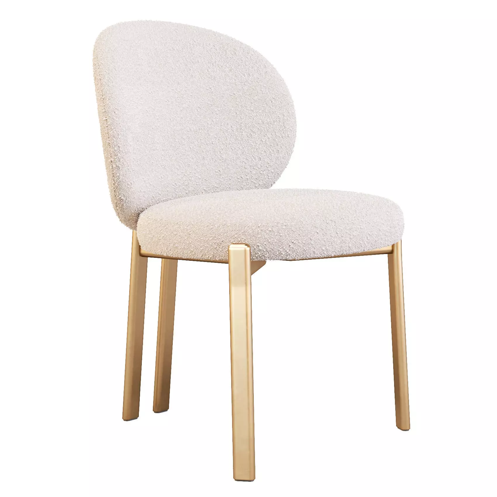 Giulio Marelli Simmy Table and Clara Chairs - Dining Set 3D model_1