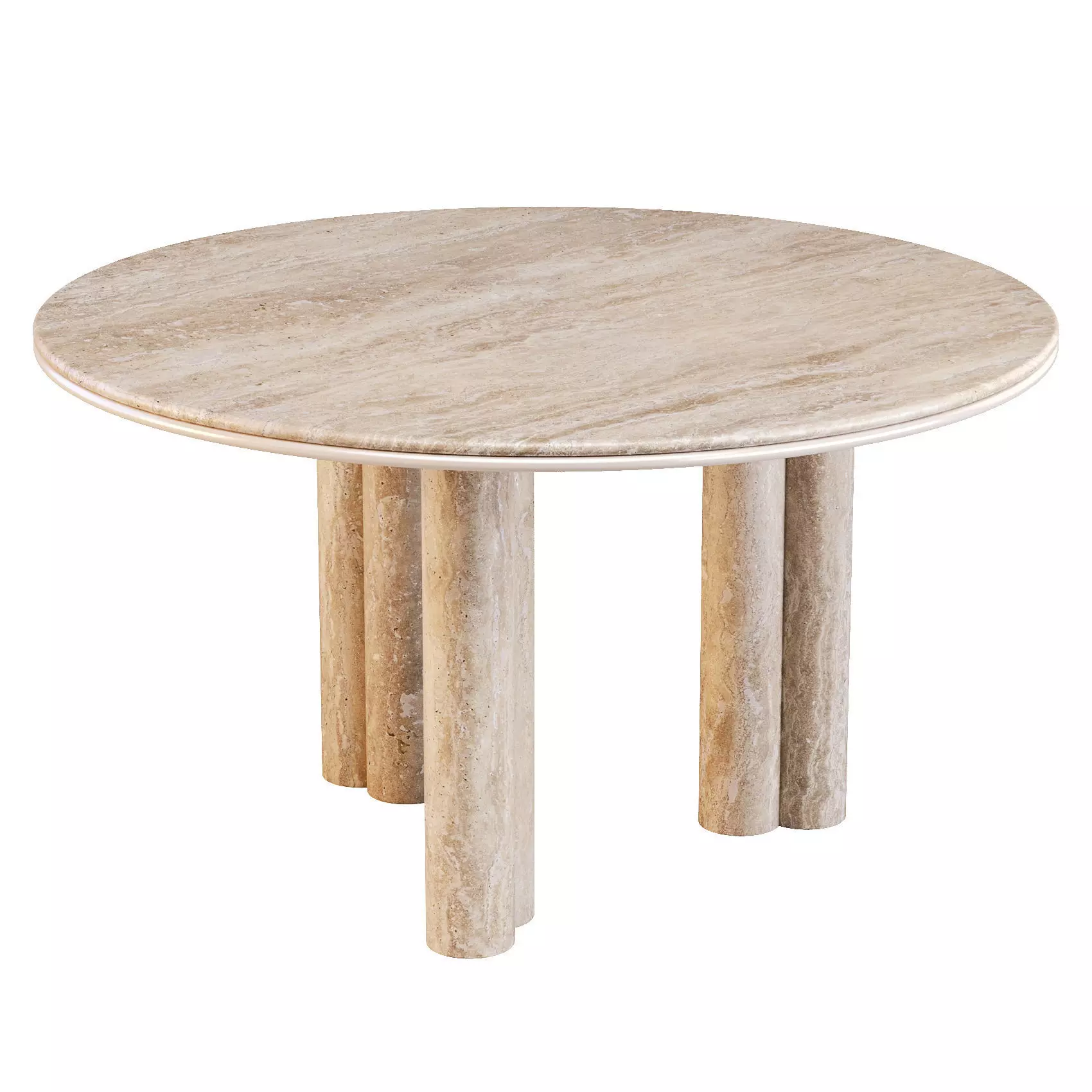 Giulio Marelli Simmy Table and Clara Chairs - Dining Set 3D model_2